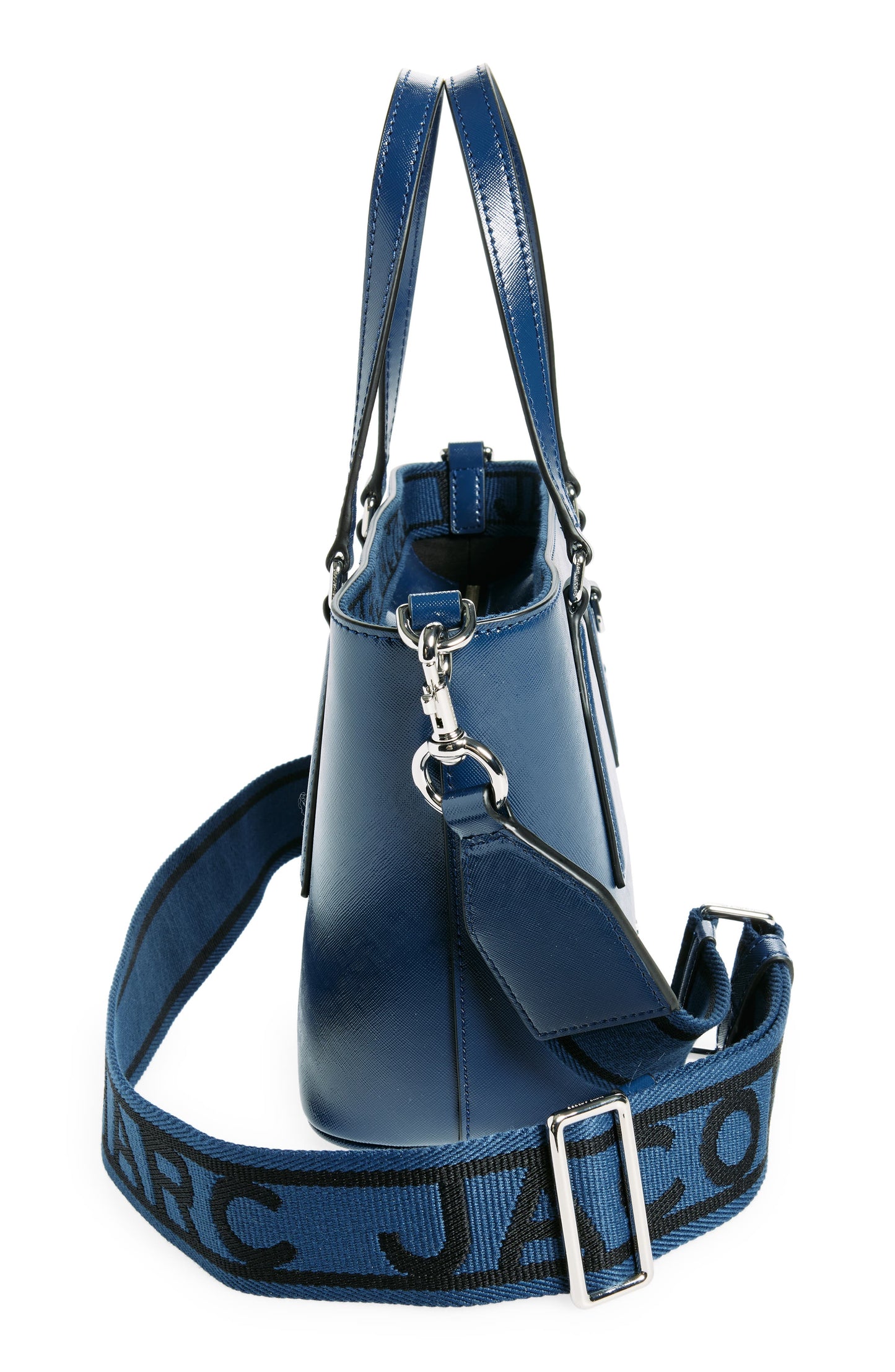 Trademarc Small Tote Satchel (Blue)
