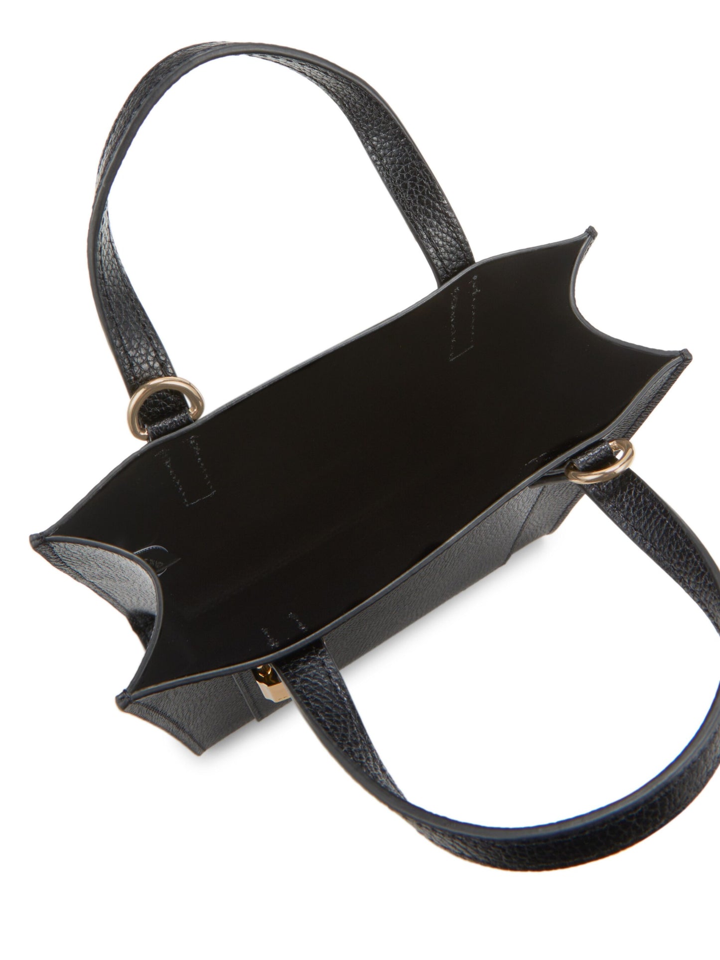 Micro Leather Tote (Black)