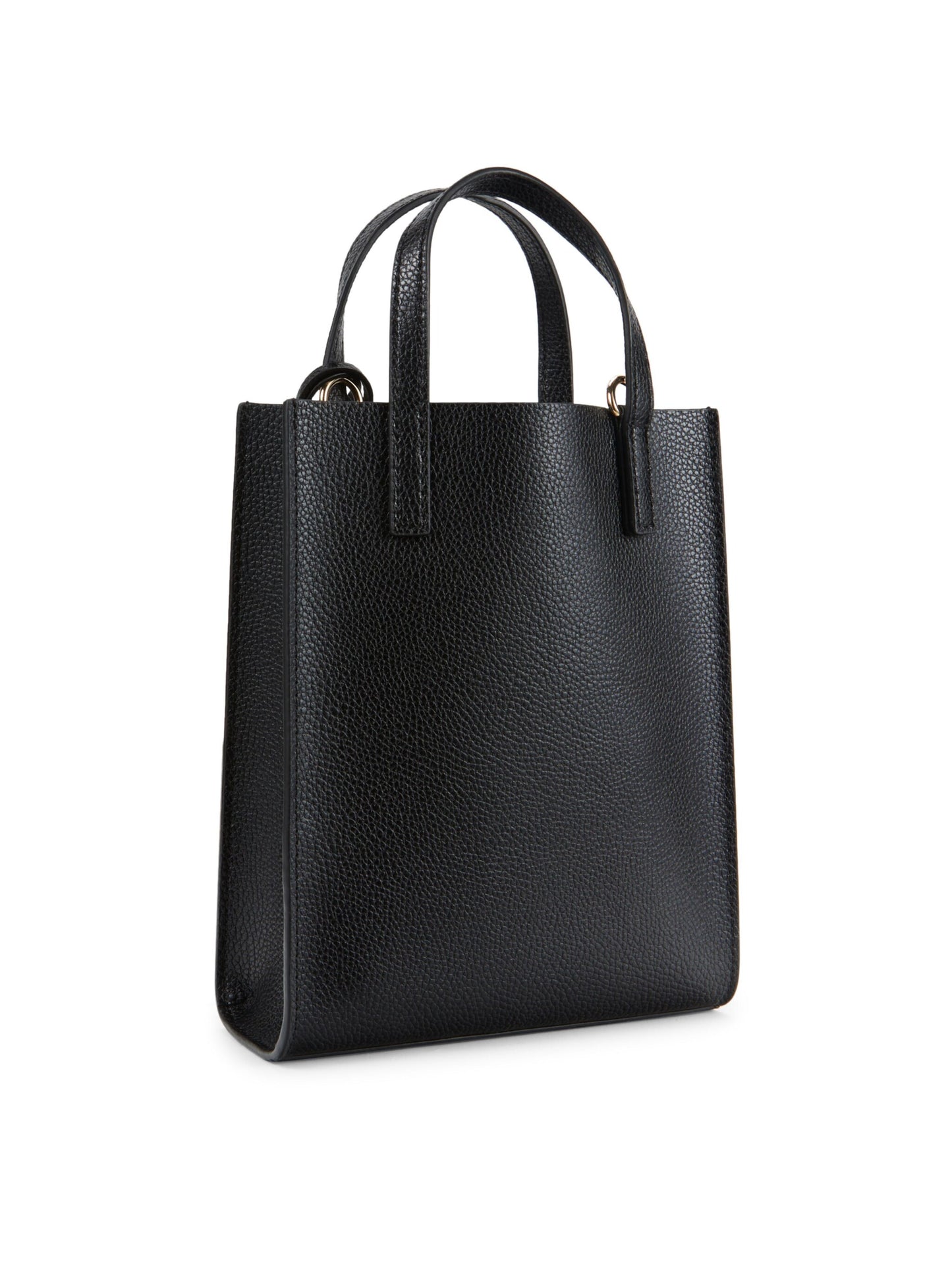 Micro Leather Tote (Black)