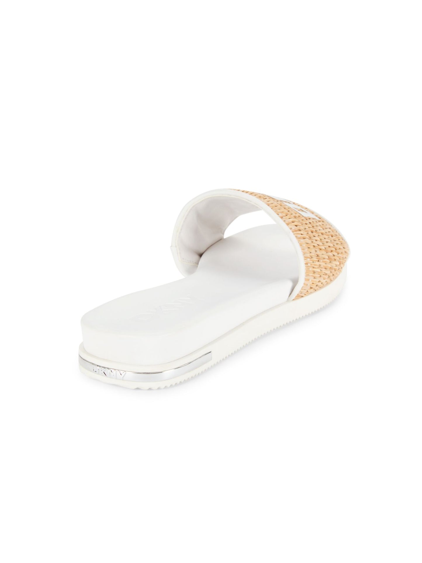 Joa Two Tone Flat Slides (White)