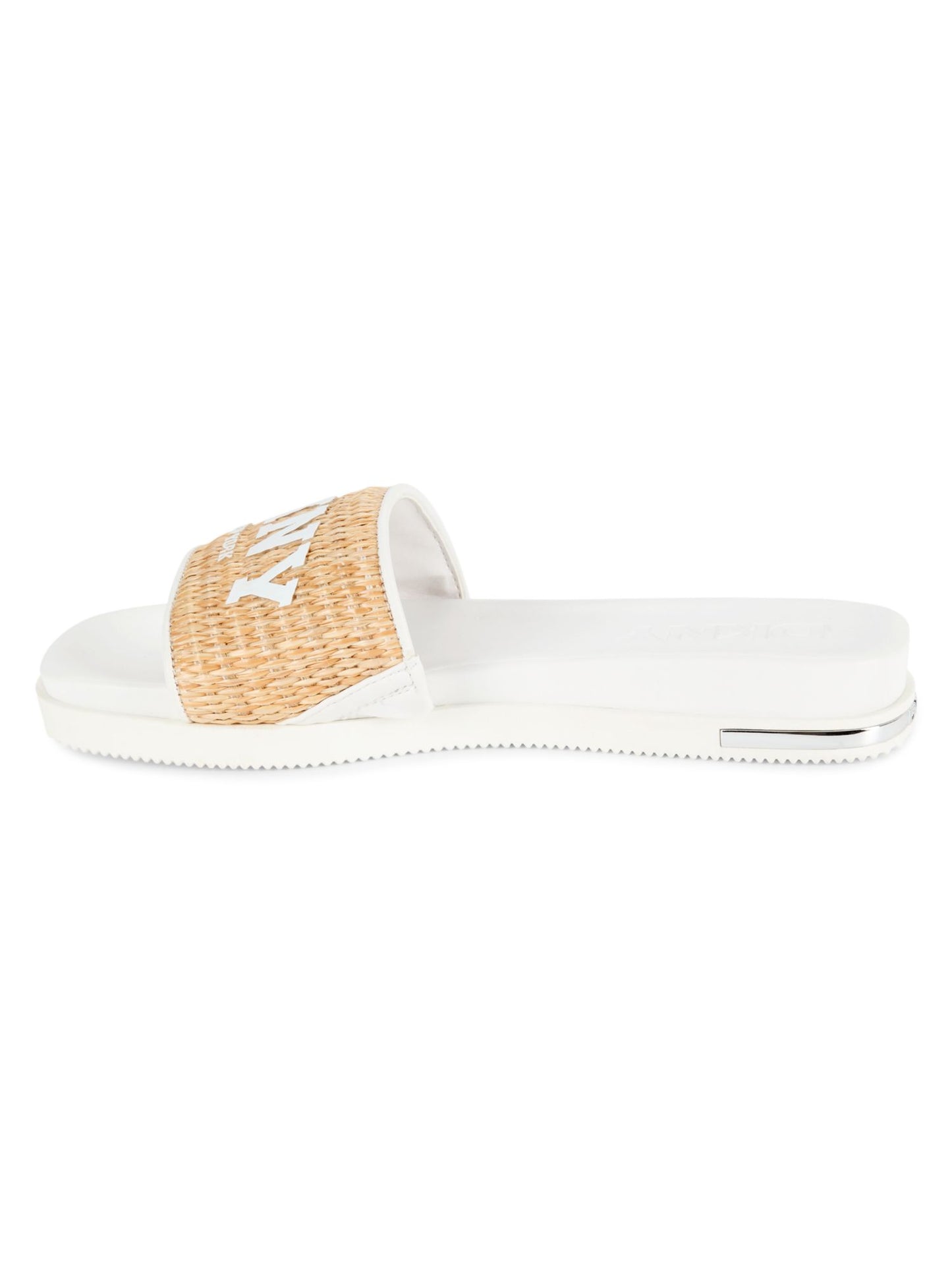 Joa Two Tone Flat Slides (White)