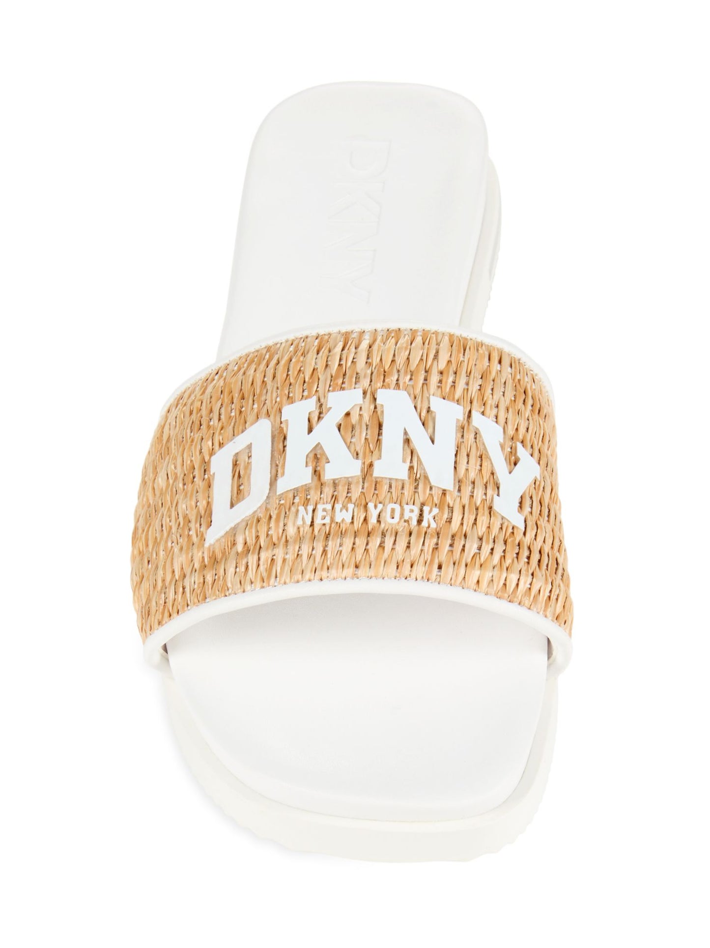 Joa Two Tone Flat Slides (White)