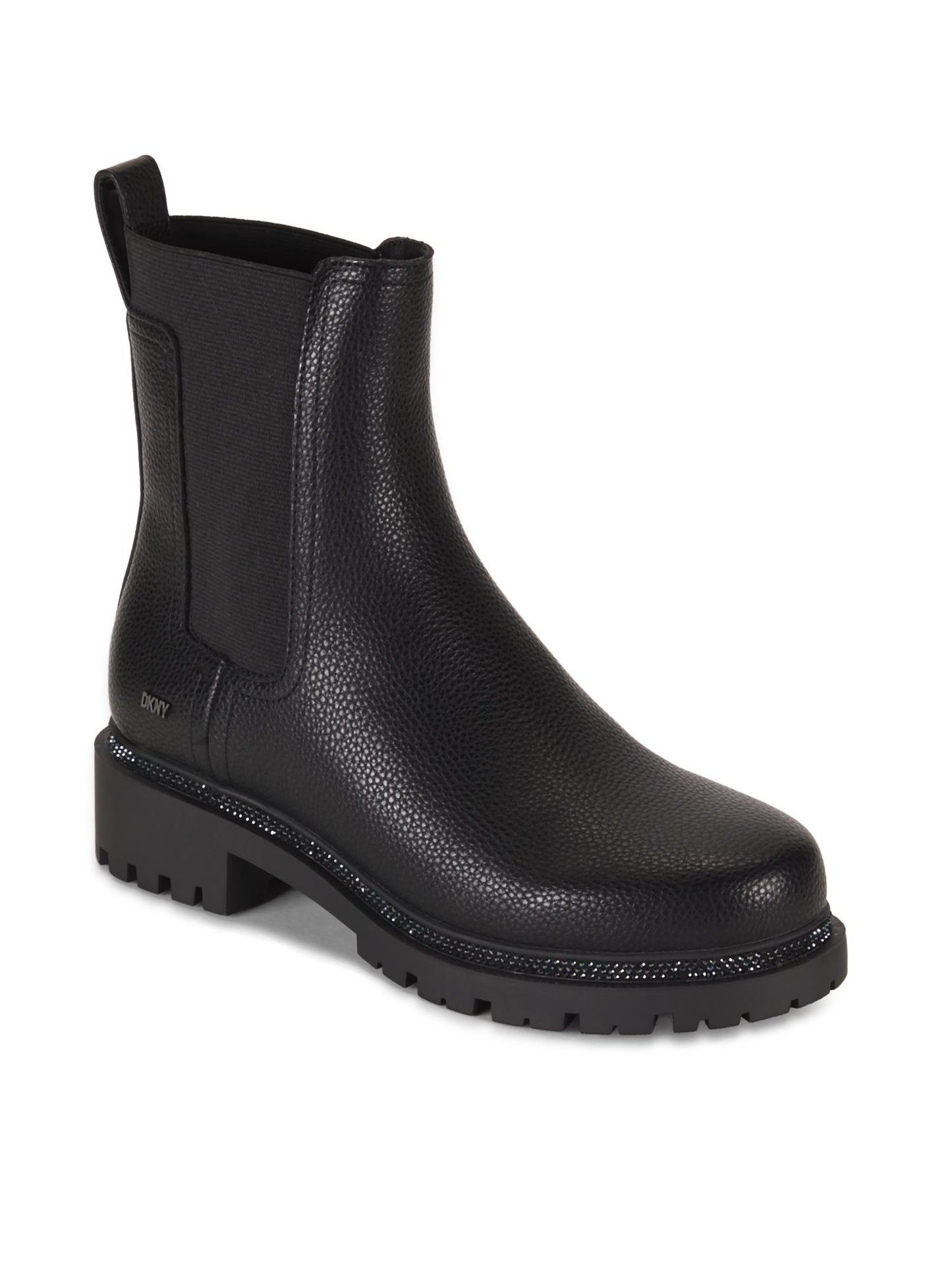 Rick Pebbled Chelsea Boots (Black)