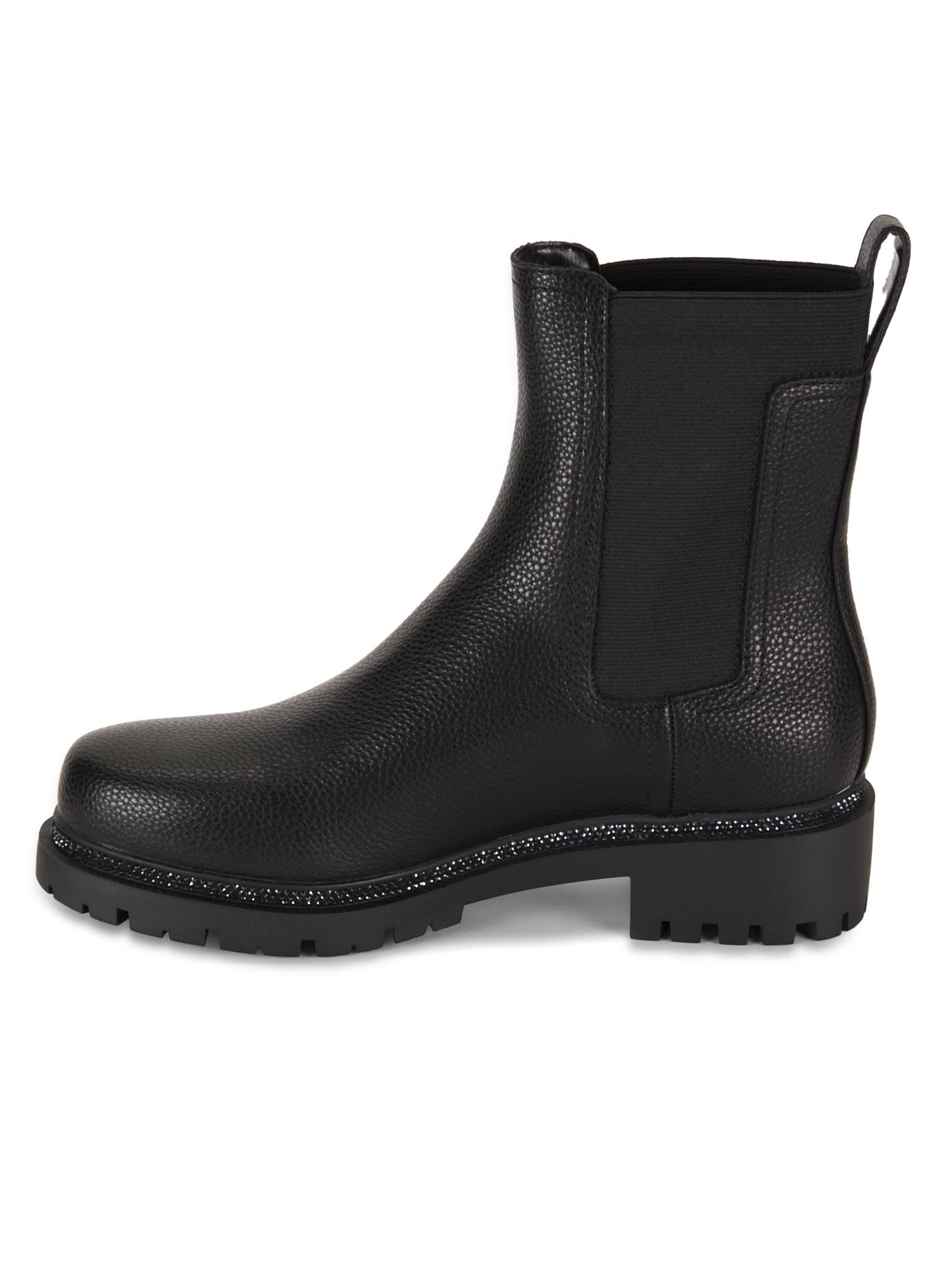 Rick Pebbled Chelsea Boots (Black)