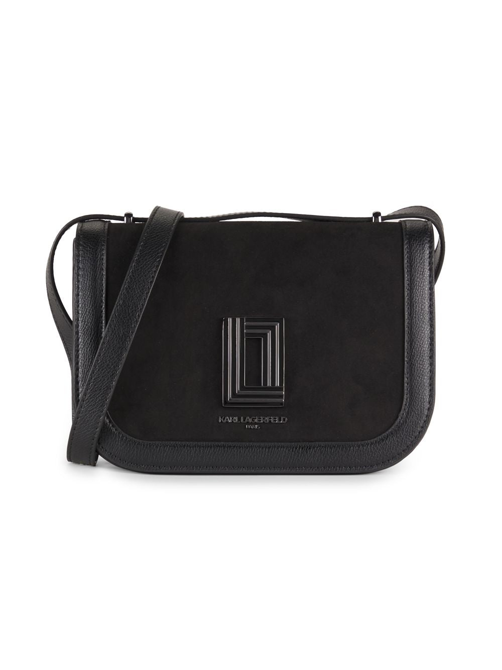 Simone Leather Crossbody (Black)