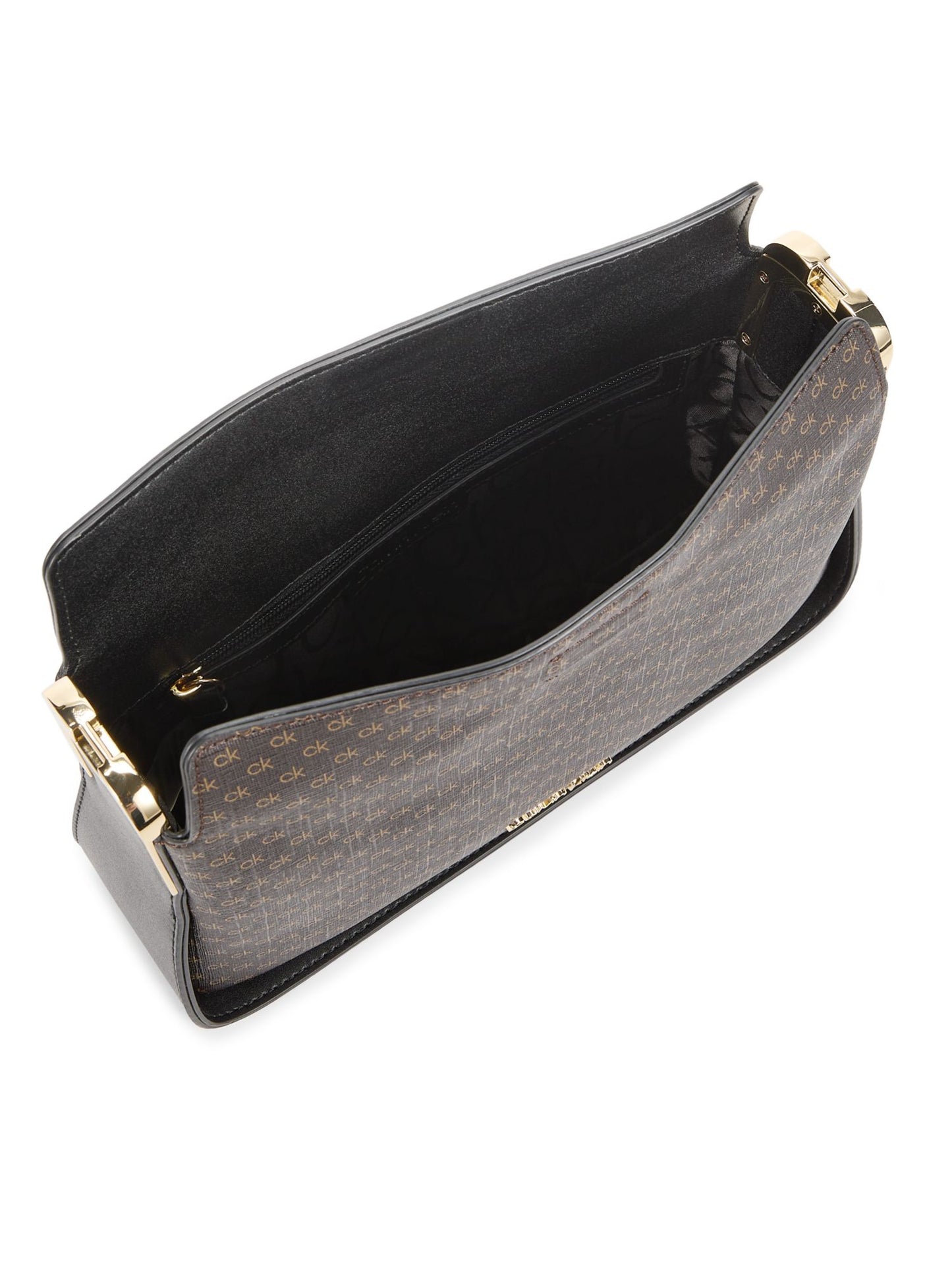 Fay Monogram Shoulder Bag (Brown)