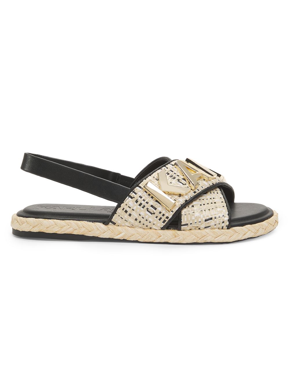 Charla Slingback Espadrille (Black)