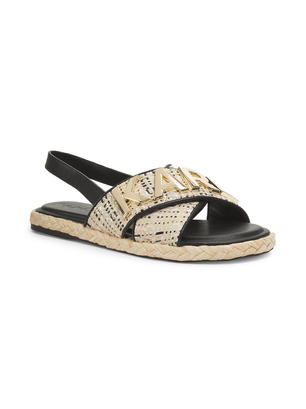 Charla Slingback Espadrille (Black)