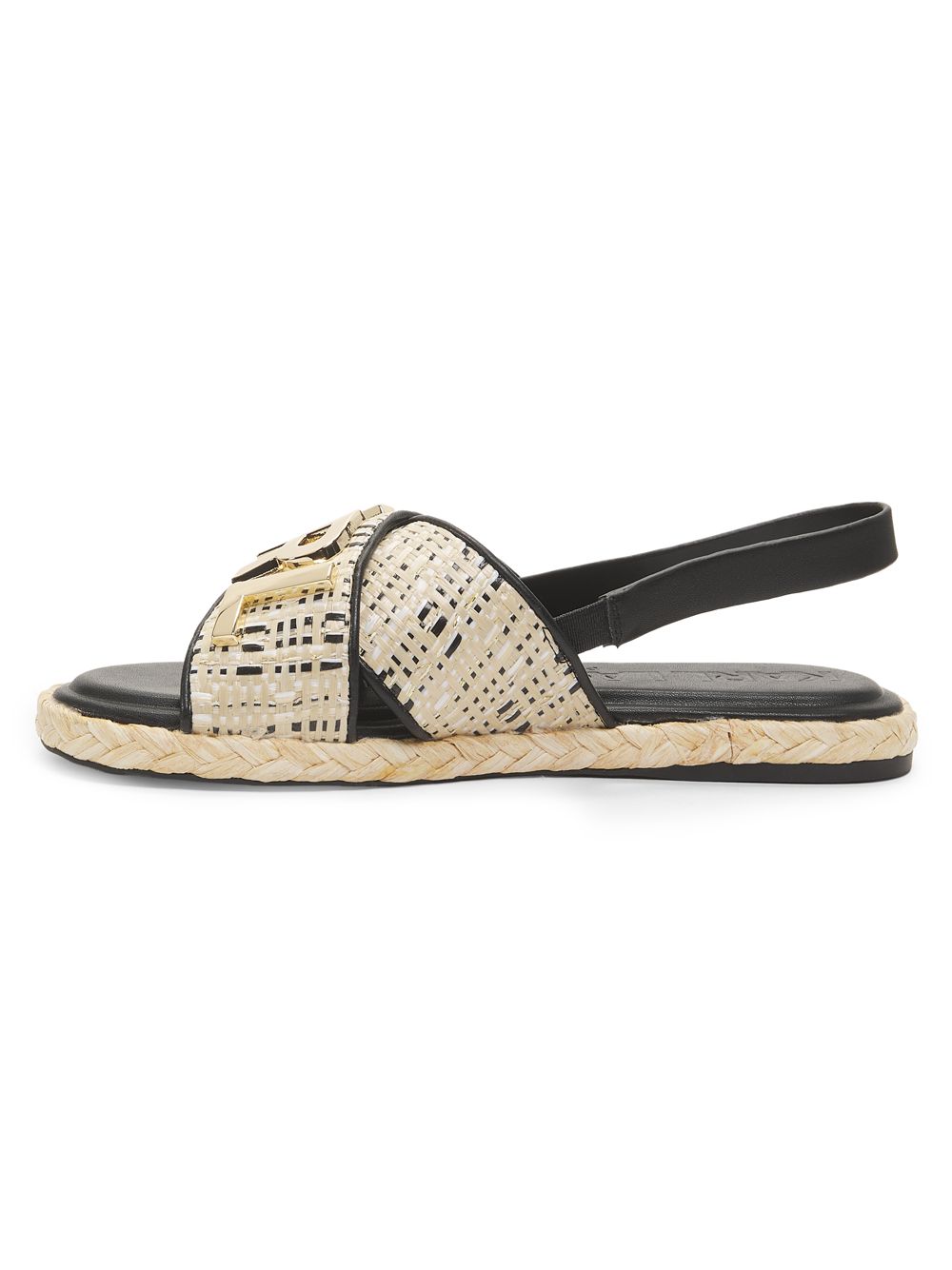 Charla Slingback Espadrille (Black)
