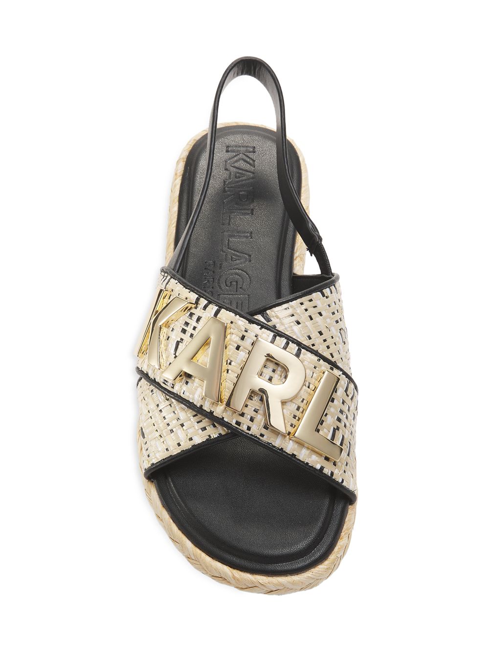 Charla Slingback Espadrille (Black)