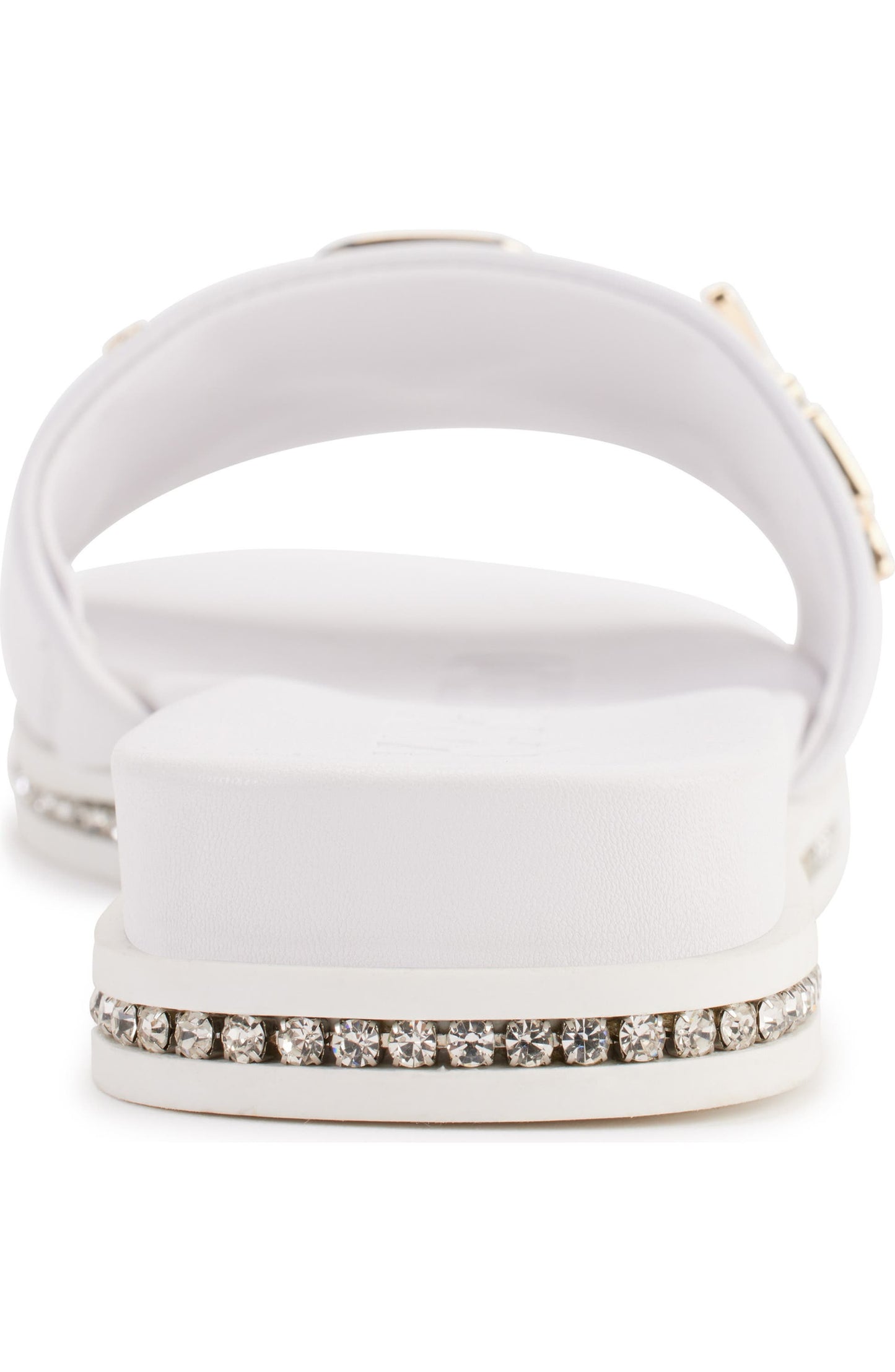 Jeslyn Cate Pins Embellished Slide (Bright White)