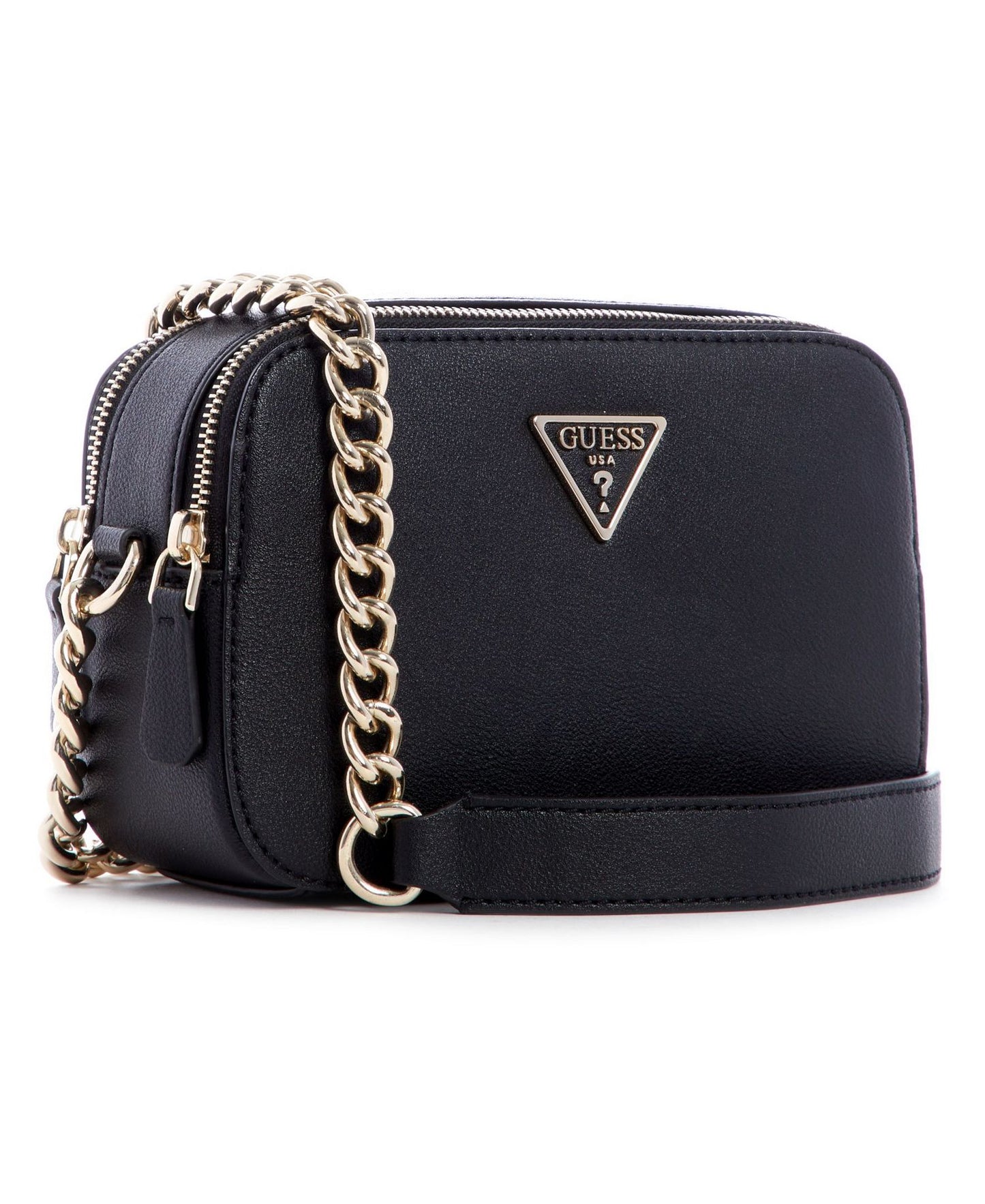 Noelle Double Compartment Crossbody (Black)