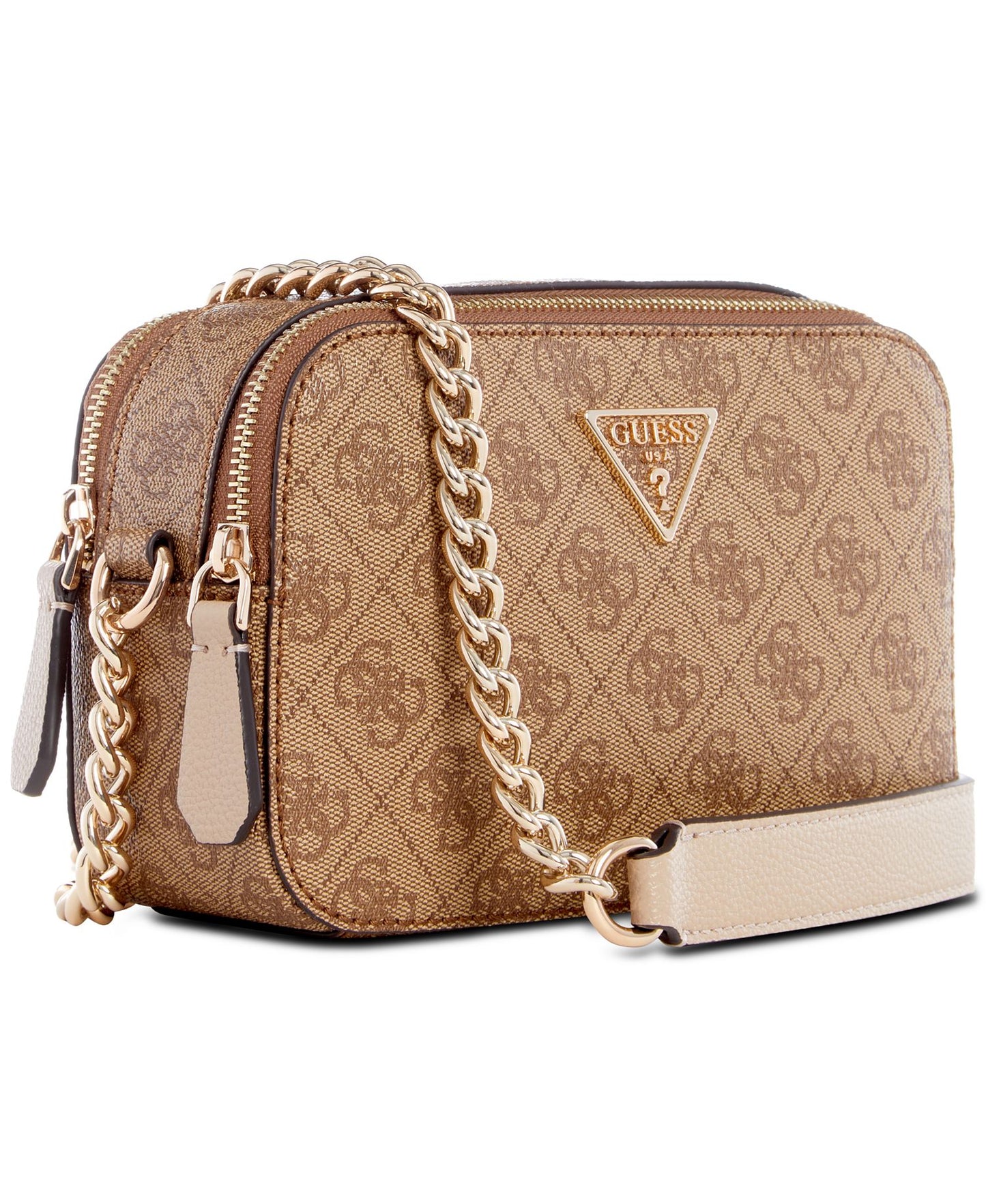 Noelle 4G Basique Monogram Crossbody (Latte)