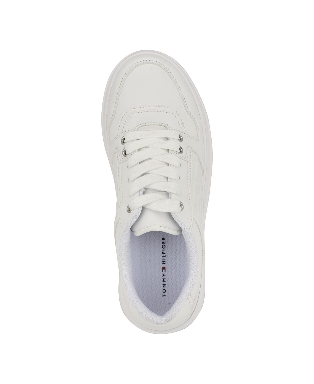 Glenny Platform Lace Up Sneakers (White)