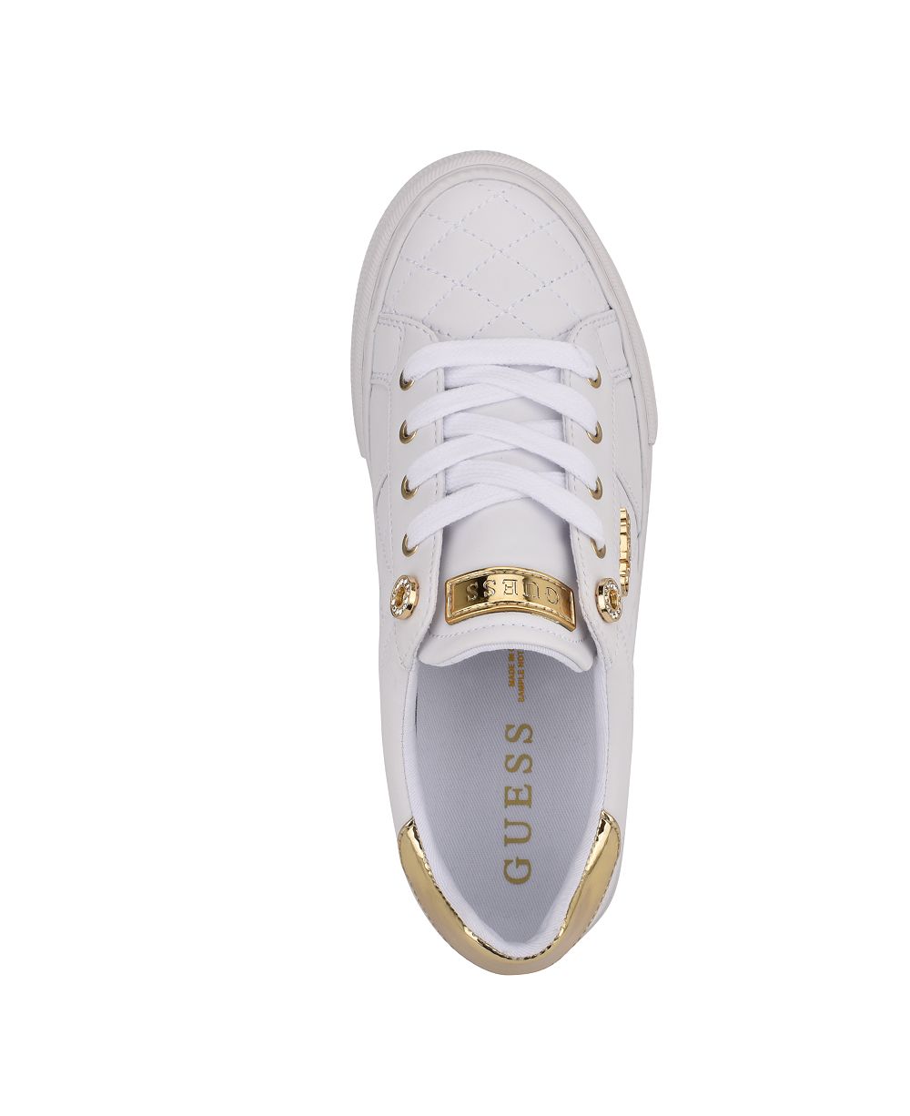 Loven Lace-Up Sneakers (White)