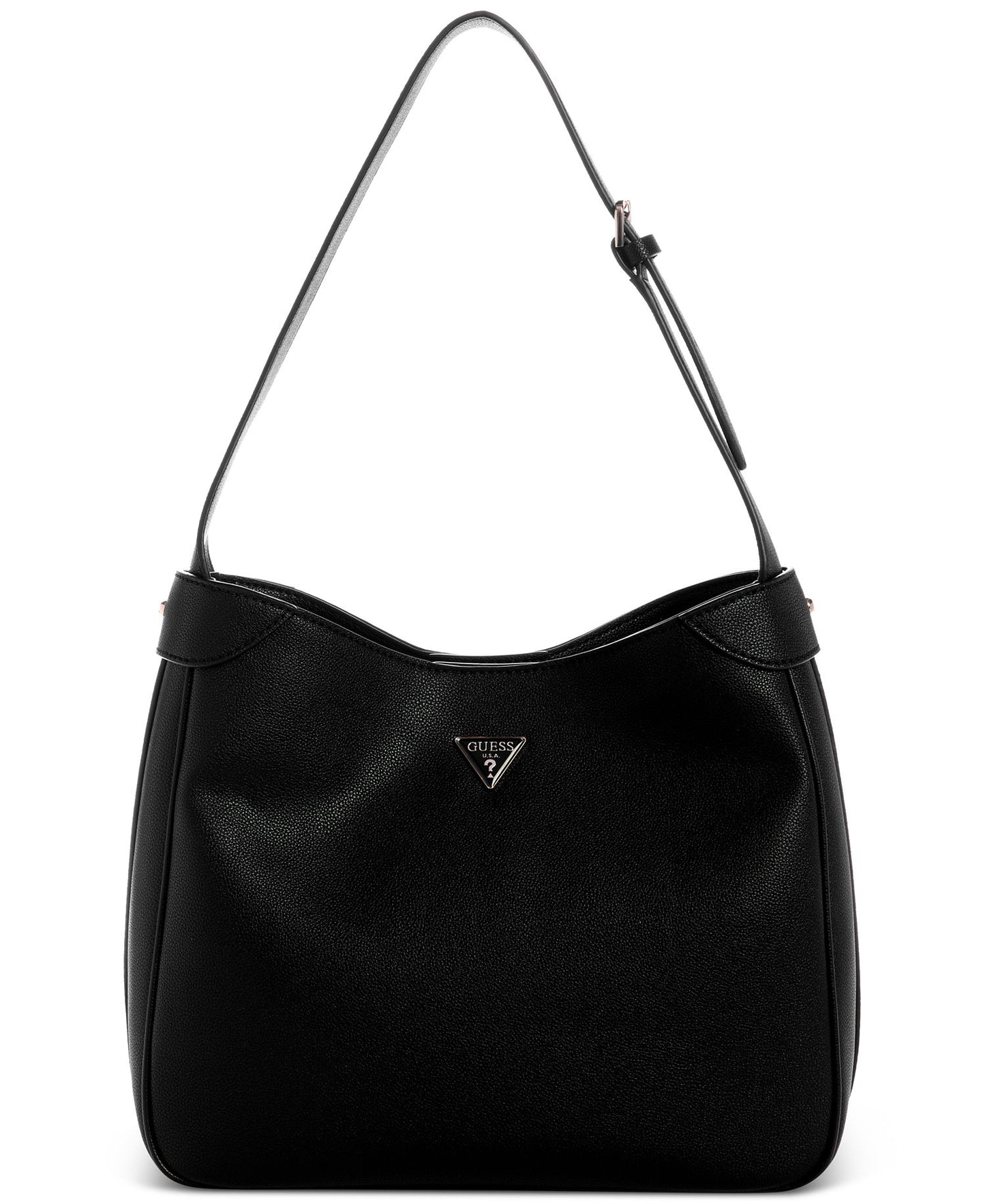 Fedora Hobo Shoulder Bag (Black)