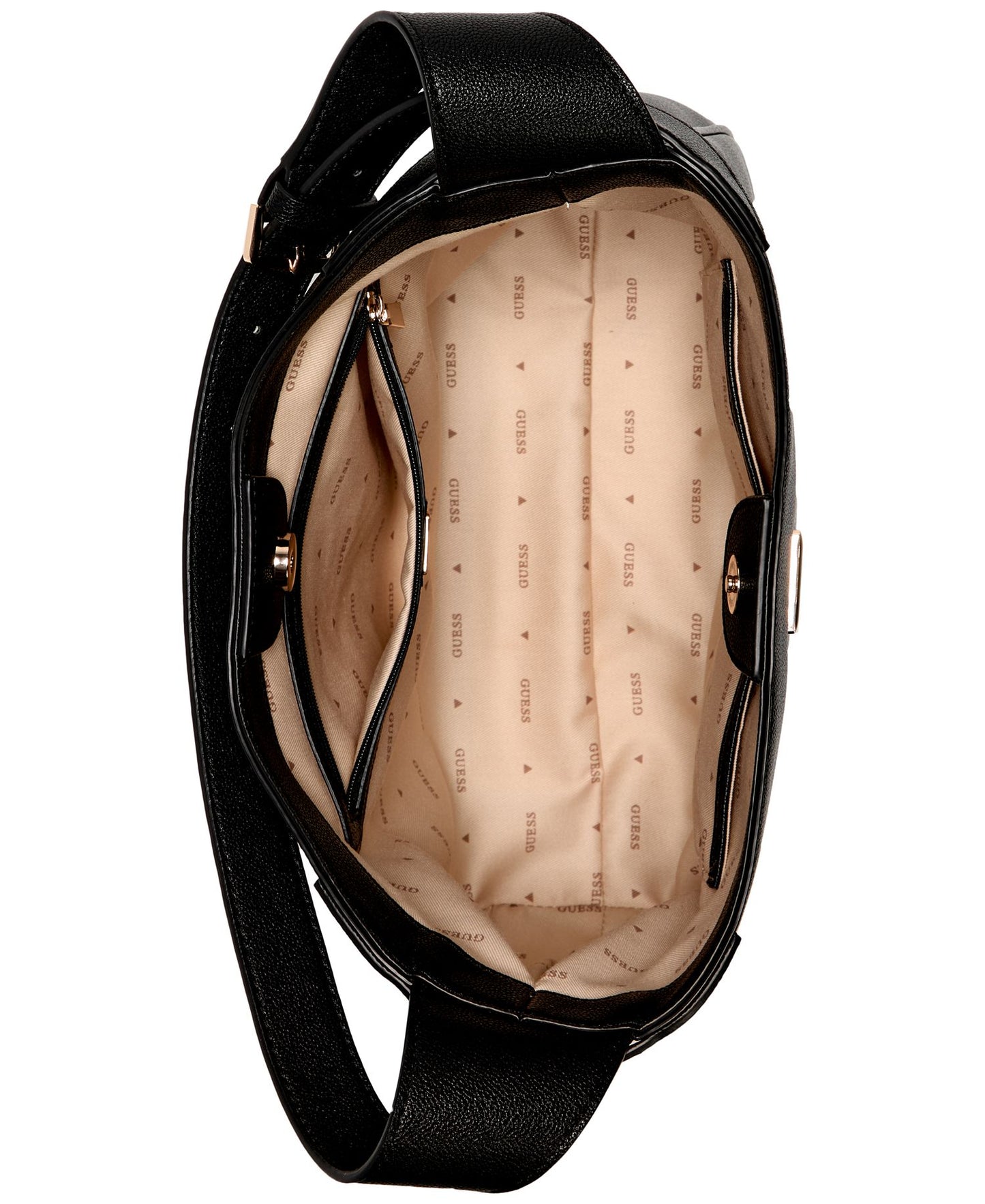 Fedora Hobo Shoulder Bag (Black)