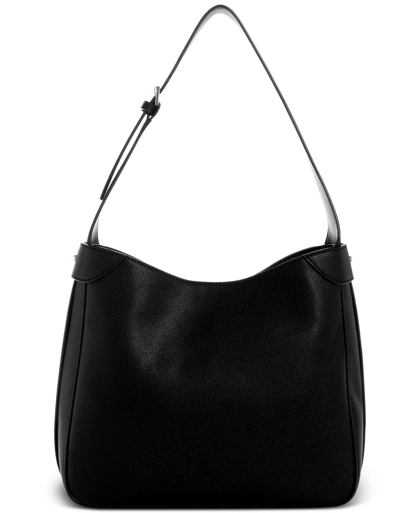 Fedora Hobo Shoulder Bag (Black)