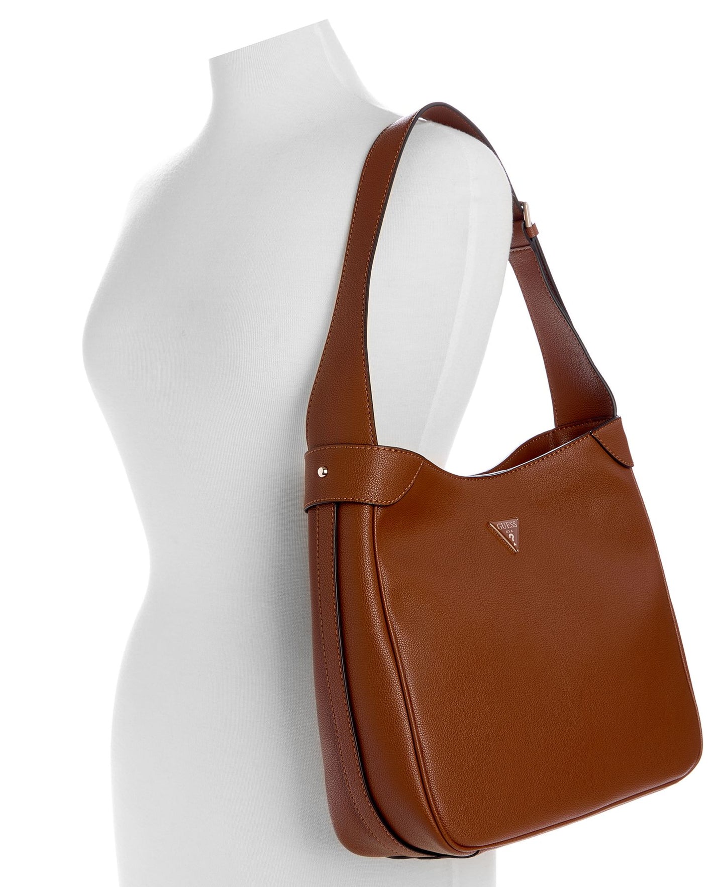 Fedora Hobo Shoulder Bag (Cognac)