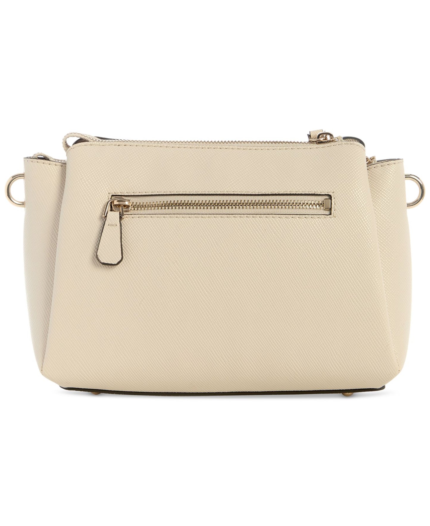 Noelle Triple Compartment Crossbody (Light Beige)
