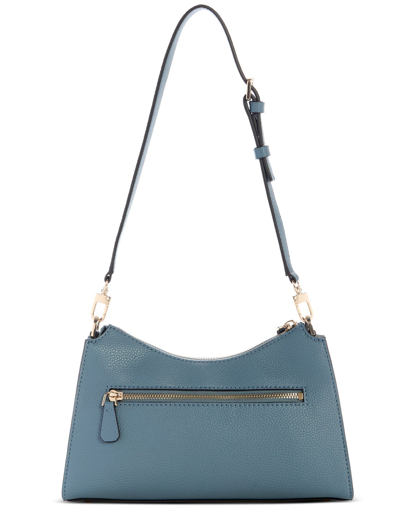 Micaela Top-Zip Shoulder Bag (Slate)