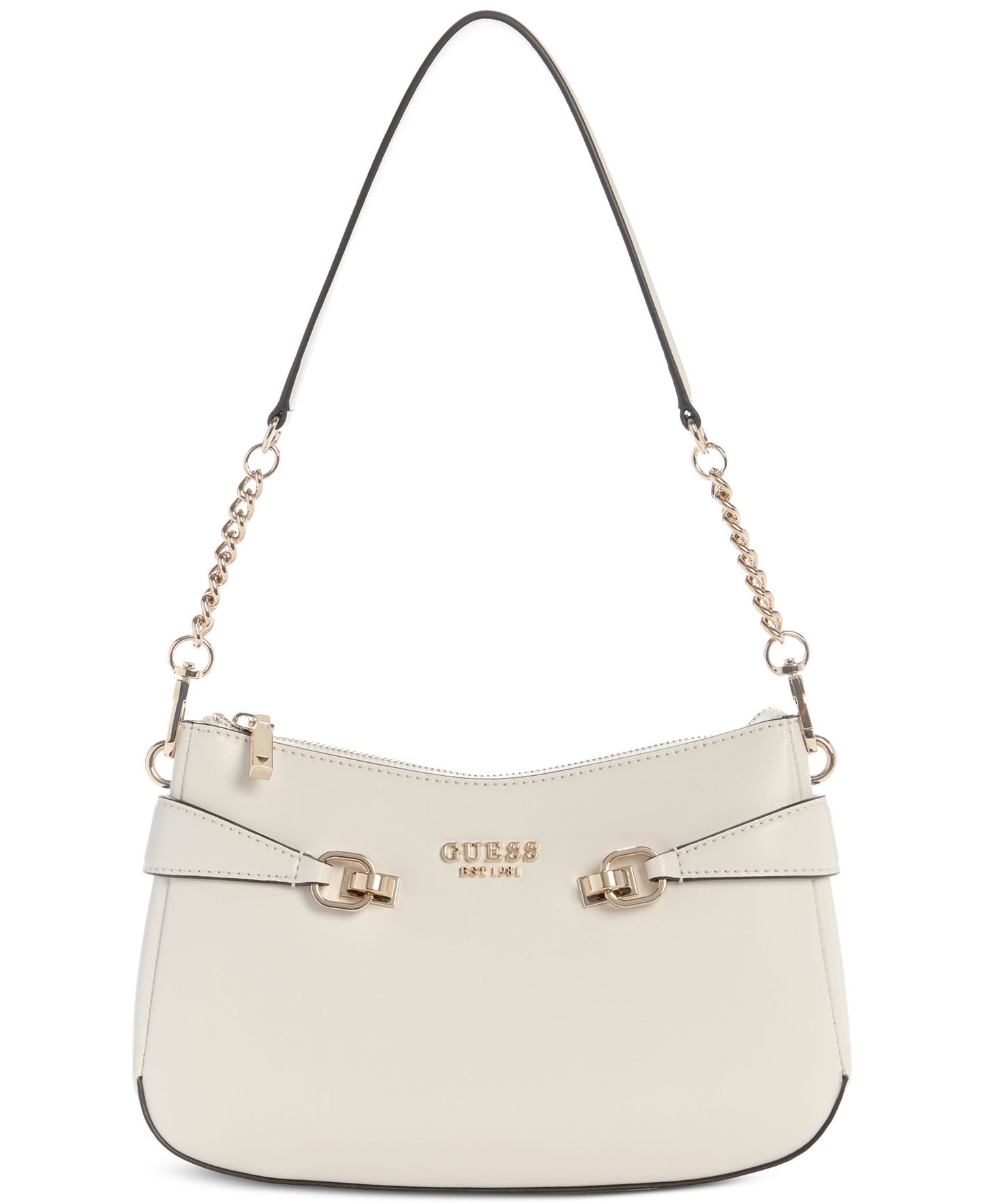 Lorelei Top-Zip Shoulder Bag (Bone)