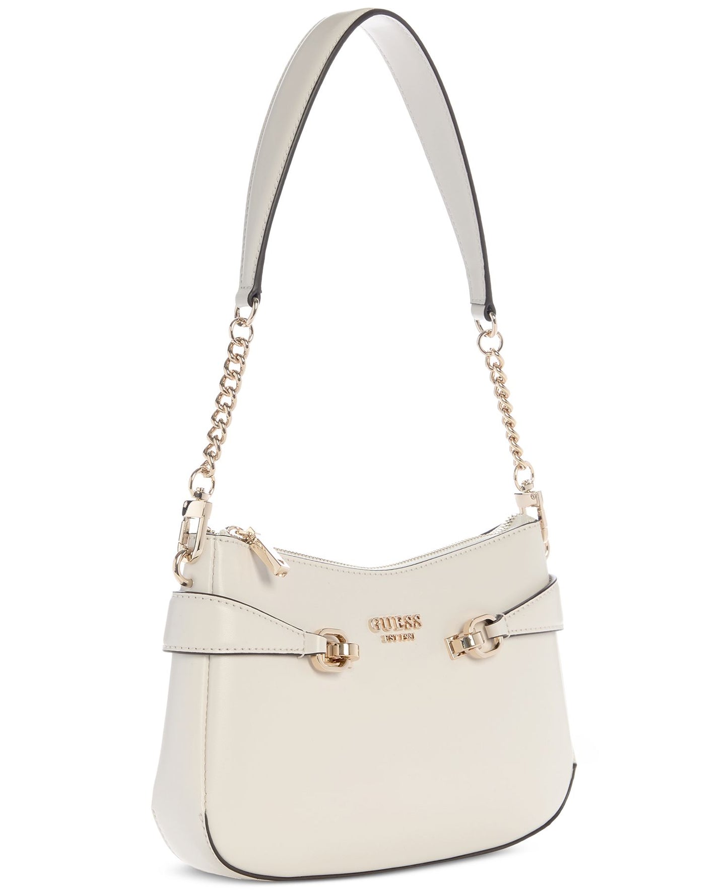 Lorelei Top-Zip Shoulder Bag (Bone)