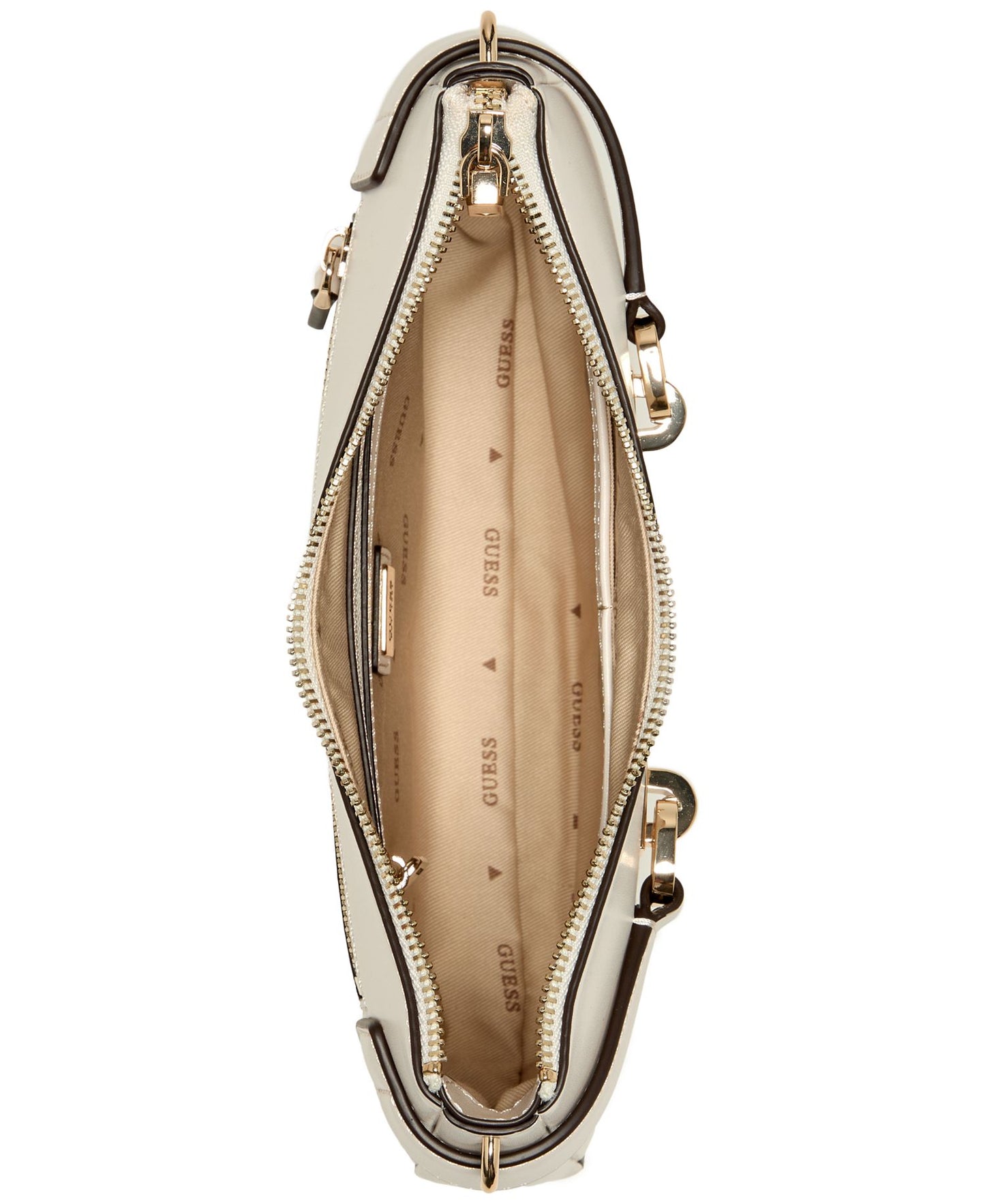 Lorelei Top-Zip Shoulder Bag (Bone)