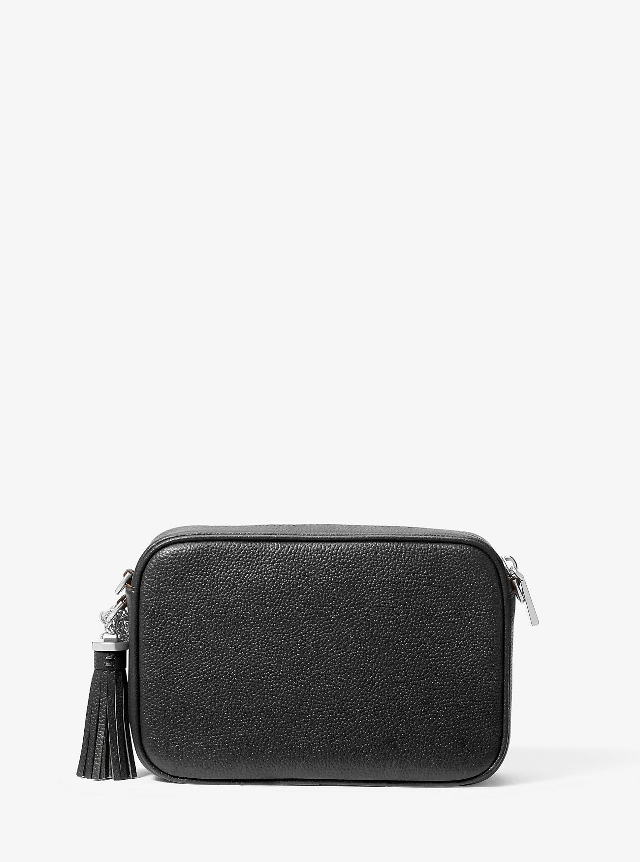 Ginny Leather Crossbody Bag (Black)