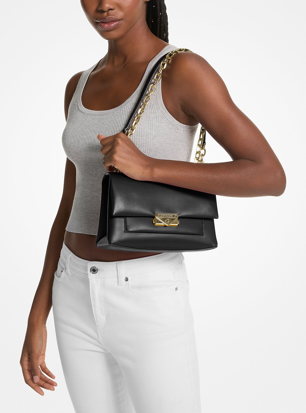 Cece Medium Shoulder Bag (Black)