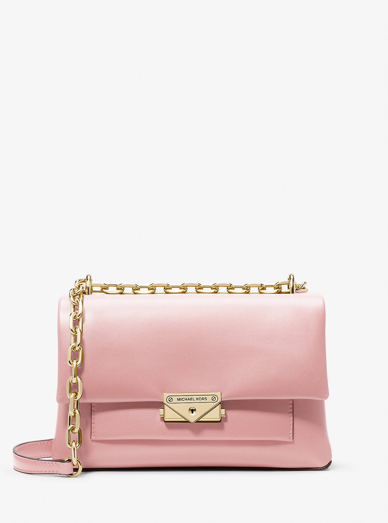 Cece Medium Shoulder Bag (Powder Blush)