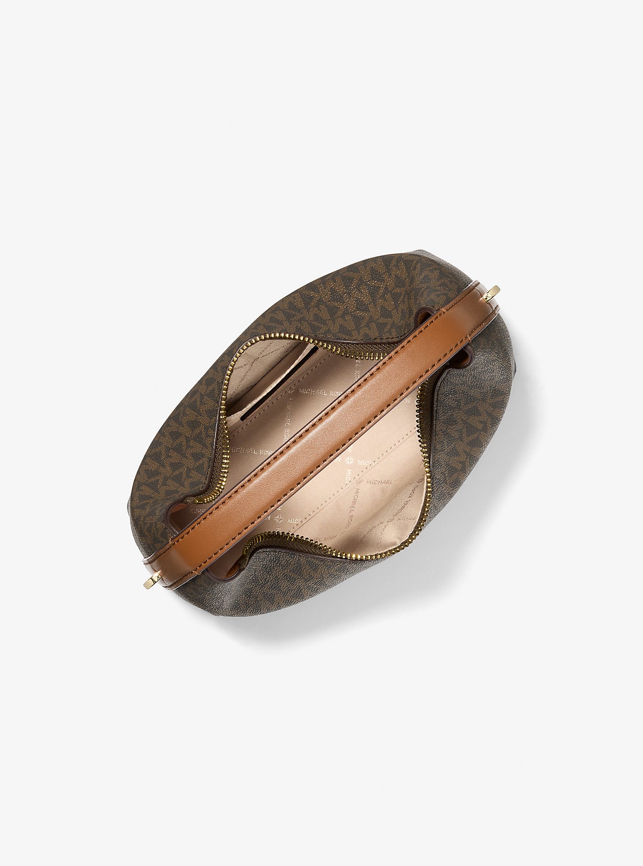 Ember Small Signature Logo Messenger Bag (Brown)