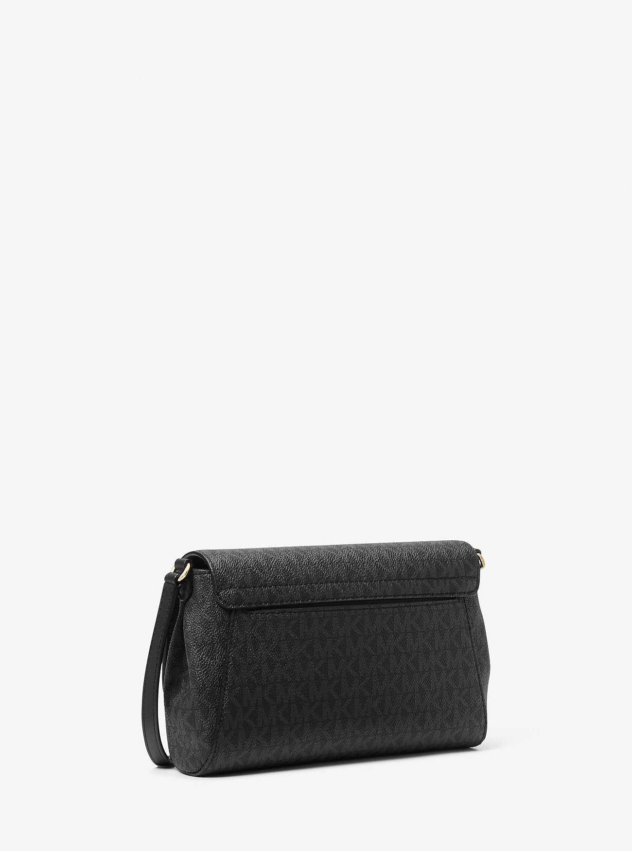 Medium Logo Convertible Crossbody Bag (Black)