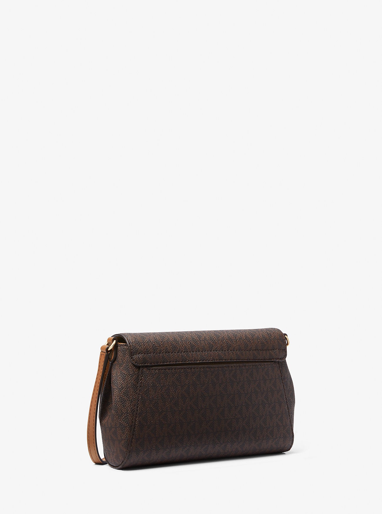 Medium Logo Convertible Crossbody Bag (Brown)