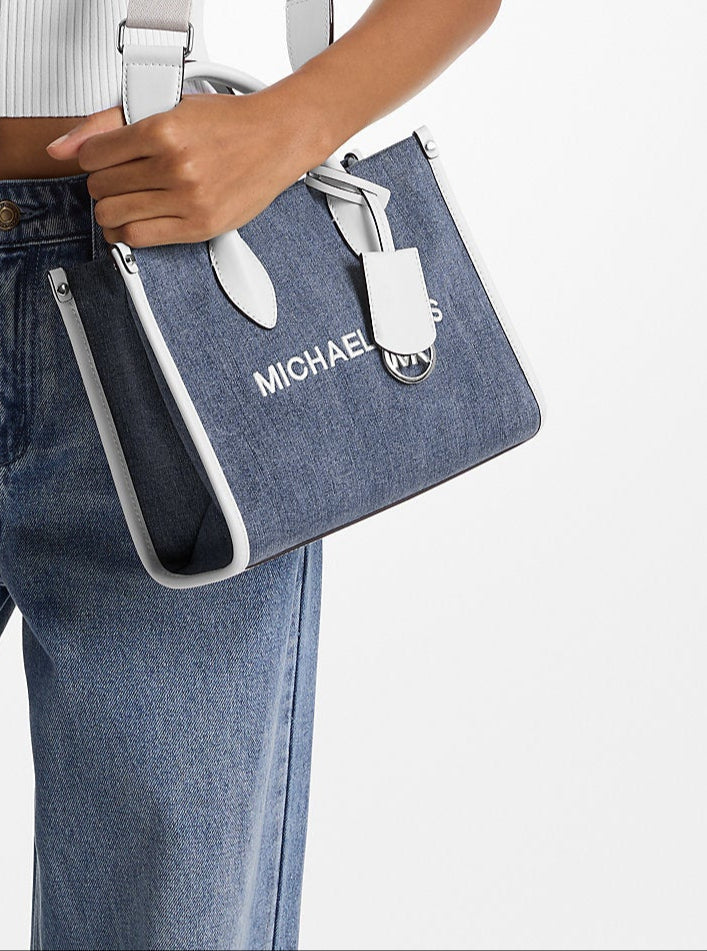 Mirella Small Denim Crossbody Bag (Denim)