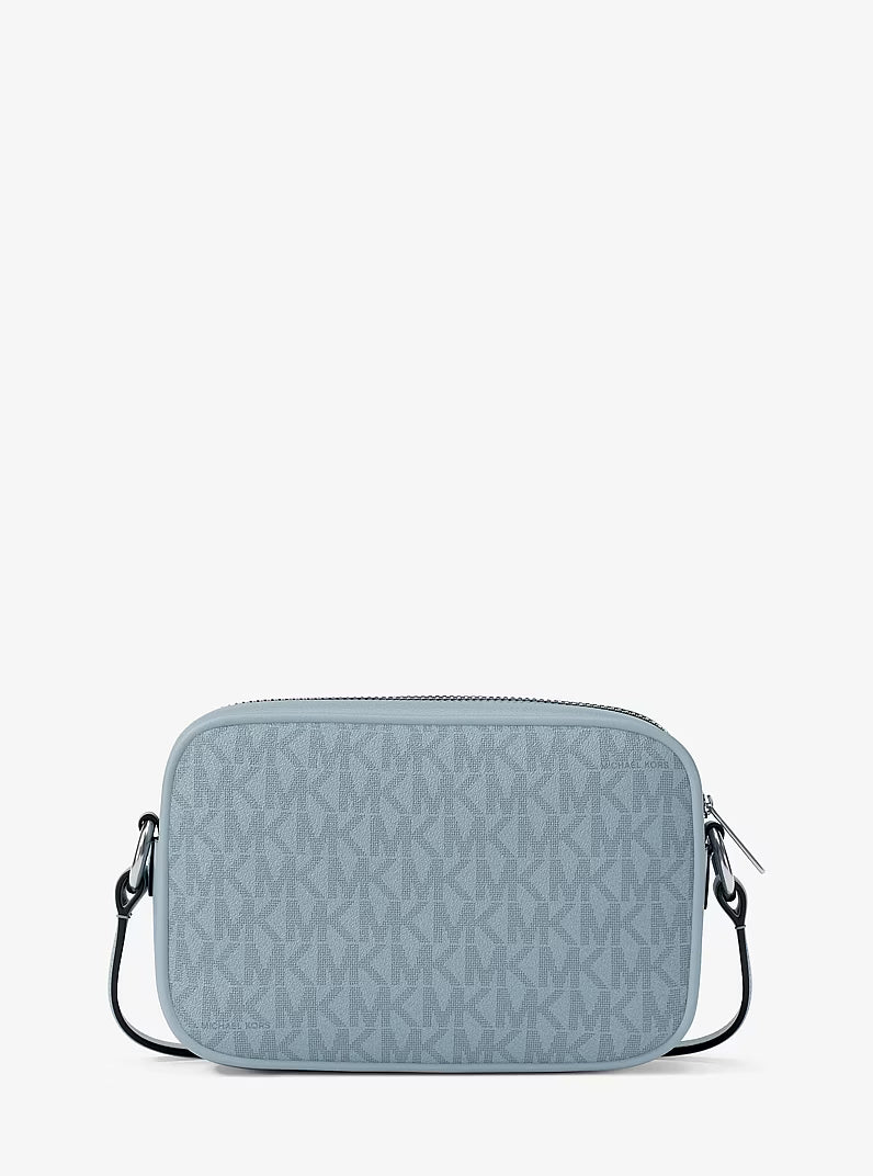 Jet Set Travel Small Signature Logo Camera Crossbody Bag (Pale Ocean)