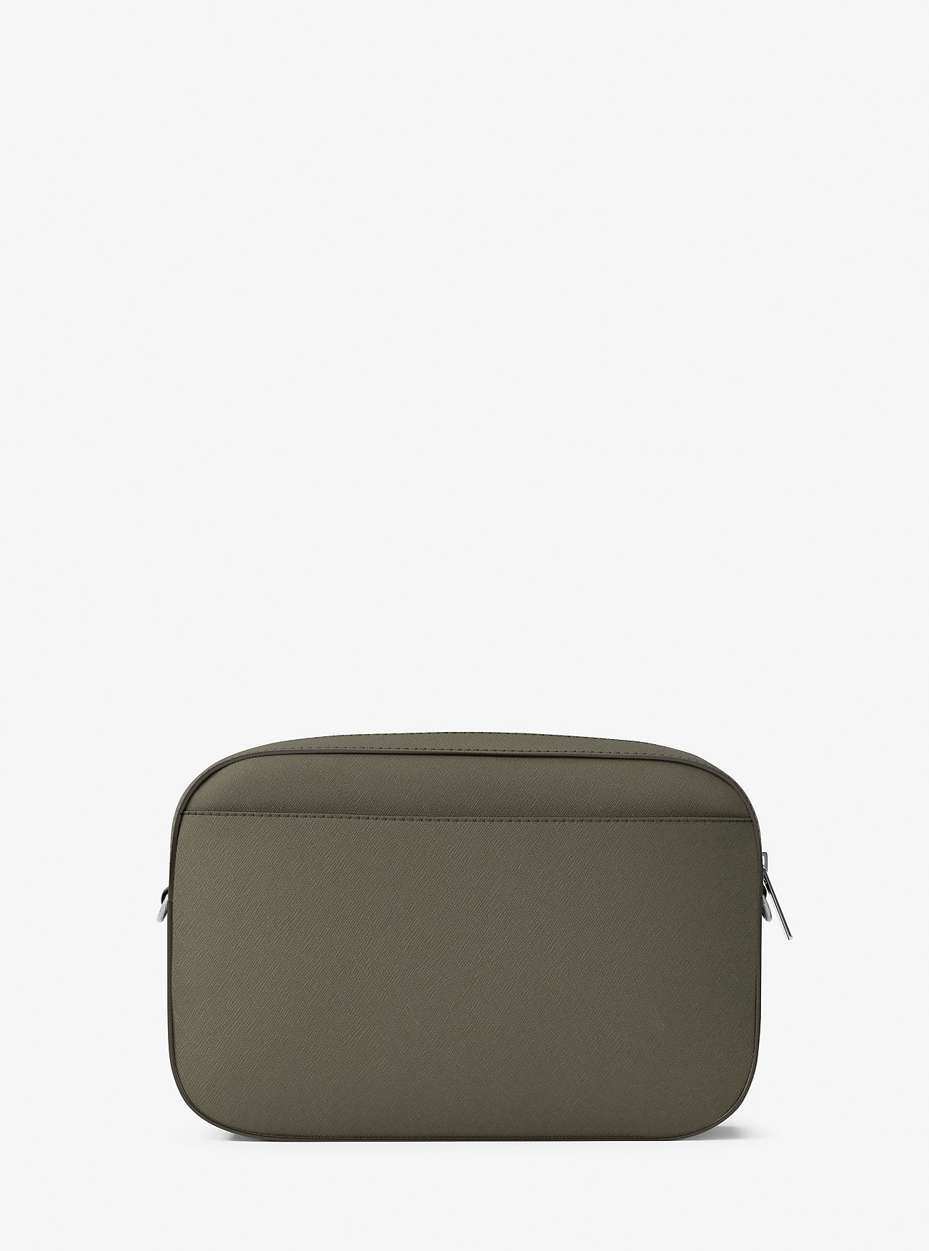 Jet Set Large Saffiano Leather Crossbody Bag (Olive)