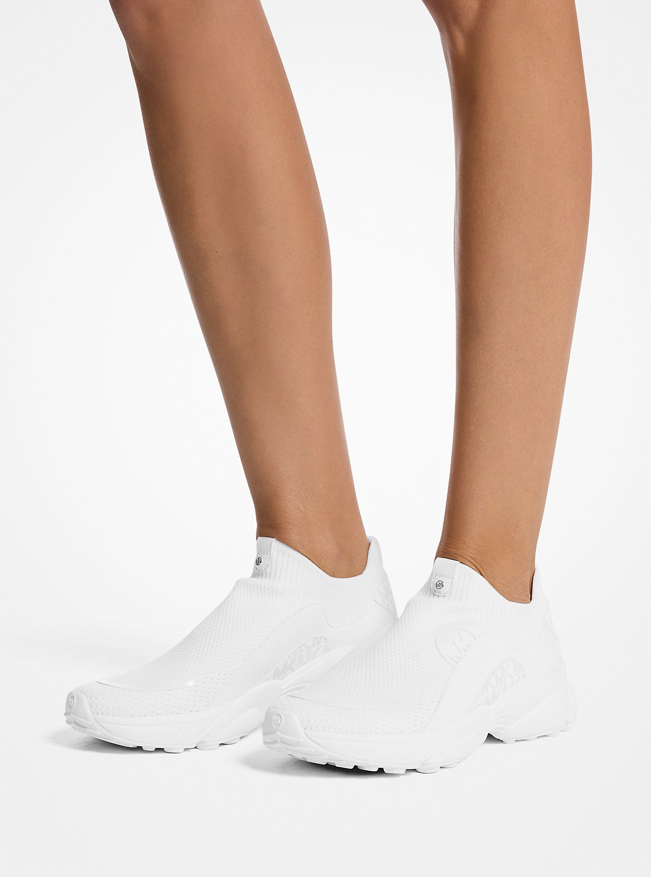 Sami Stretch Knit Trainer (White)