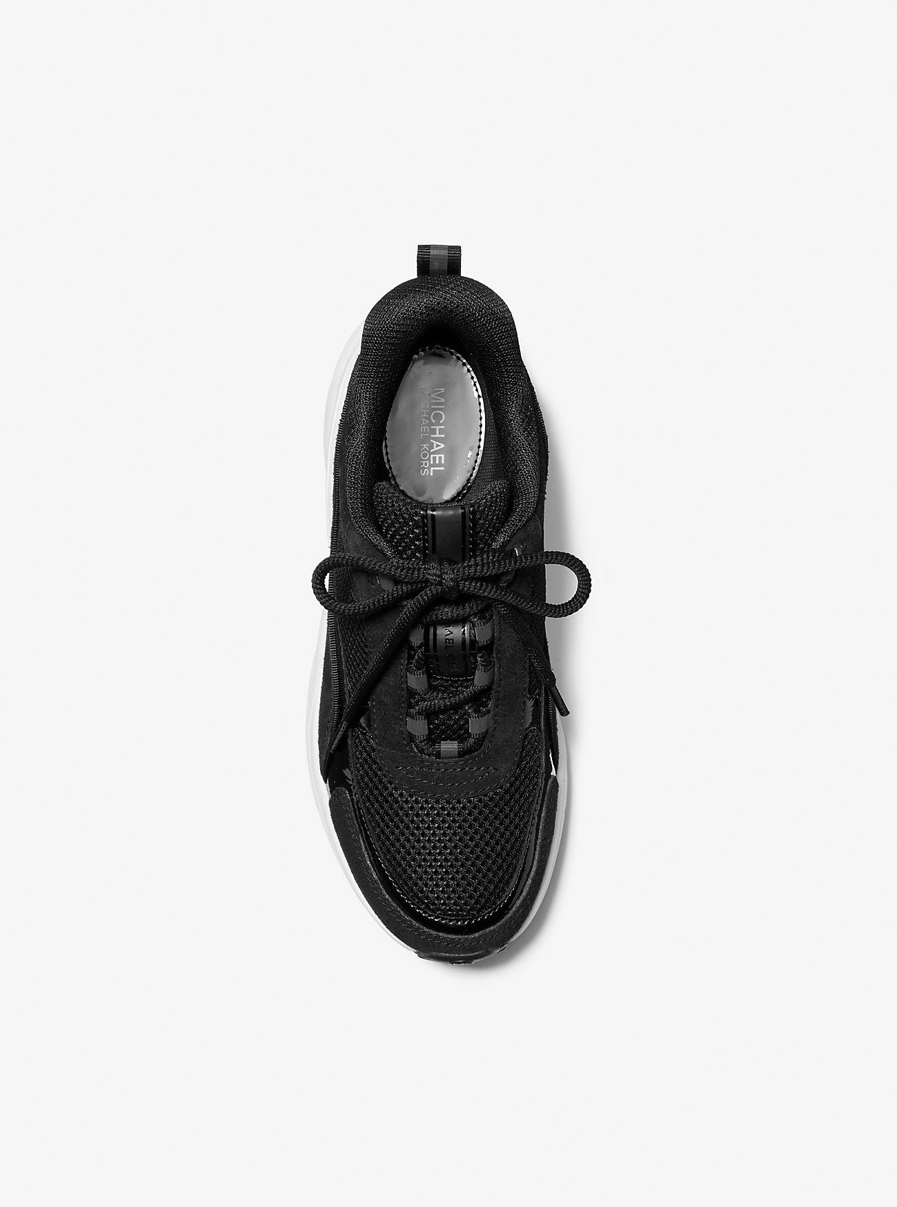 Katrina Suede and Mesh Trainer (Black)