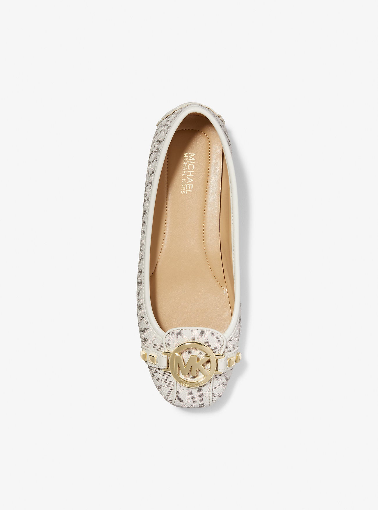 Fulton Studded Logo Moccasin (Vanilla)