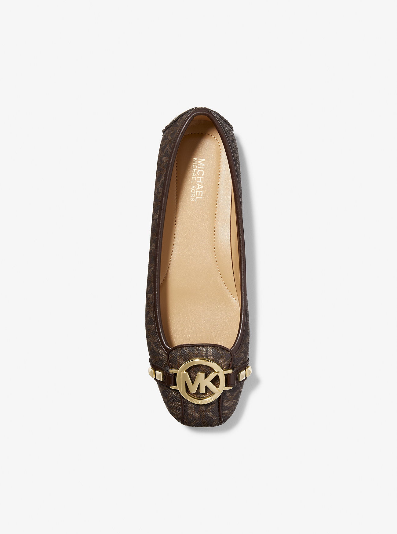 Fulton Studded Logo Moccasin (Brown)