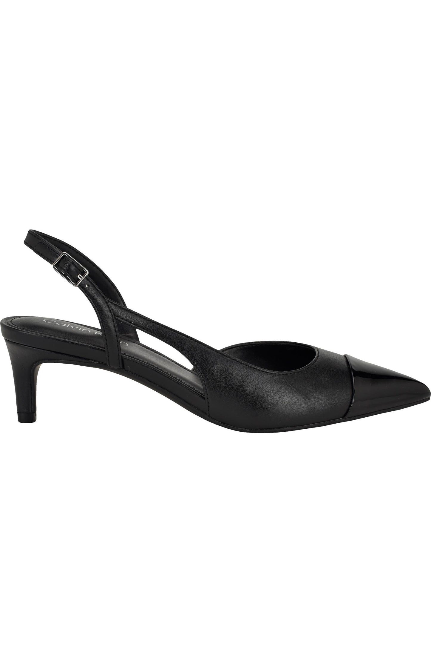 Slingback Kitten Heel Pump (Black)