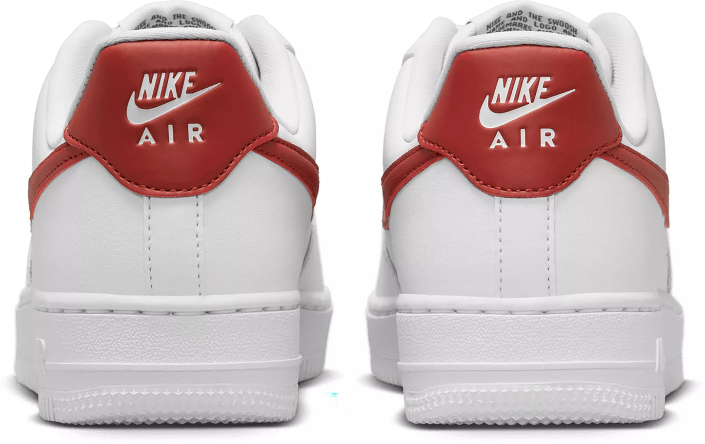 Air Force 1 '07 Shoes (White/Dark Orange)