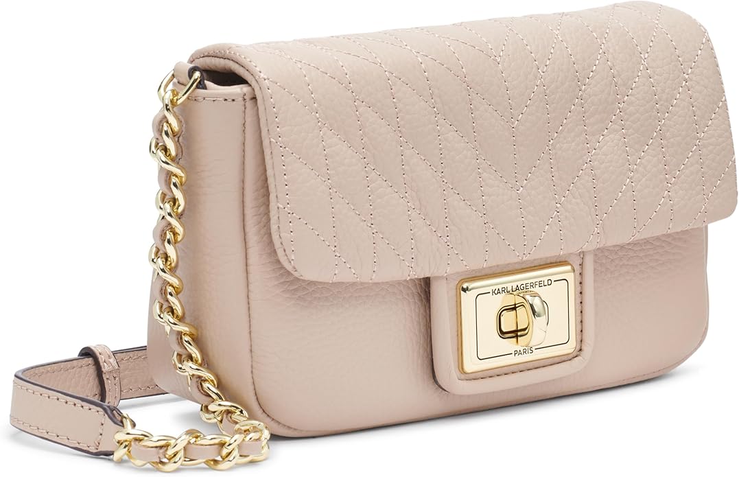 Mini Agyness Leather Crossbody Bag (Shell)