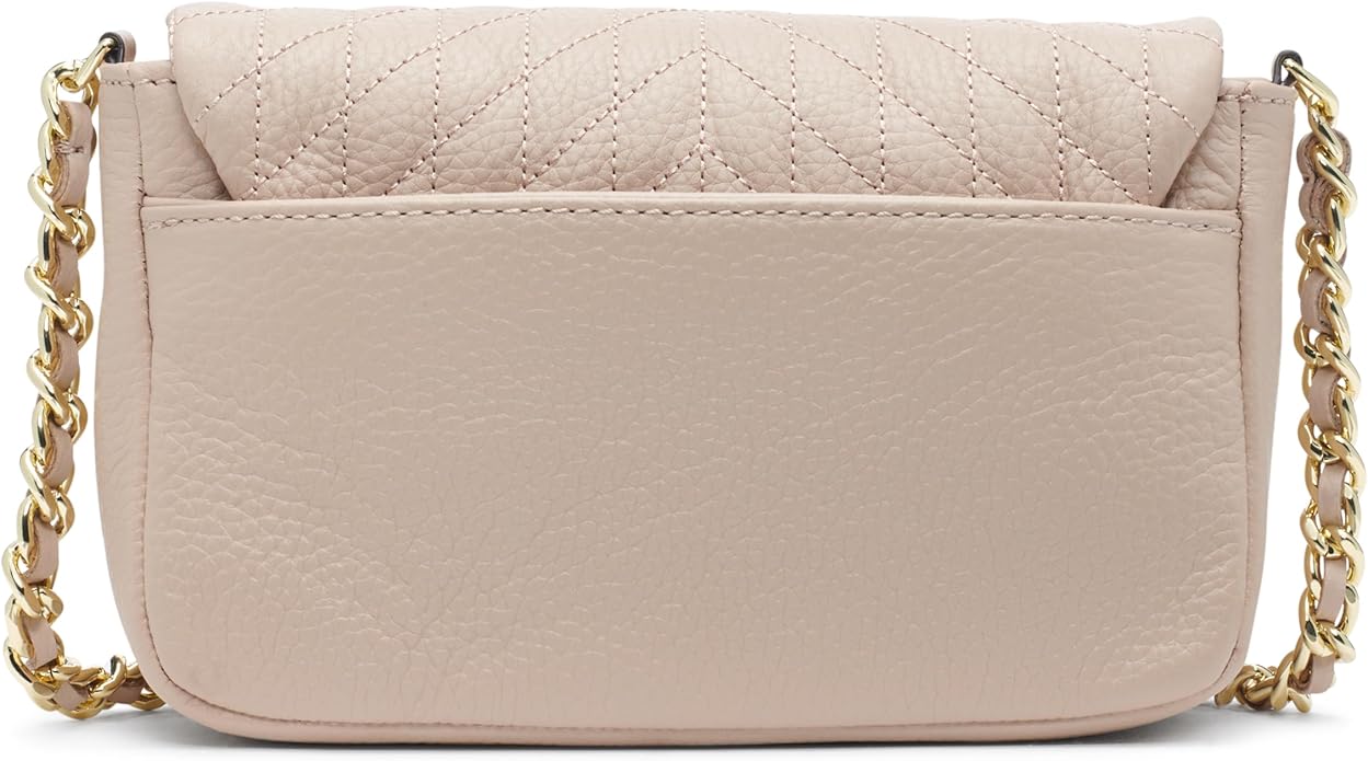 Mini Agyness Leather Crossbody Bag (Shell)