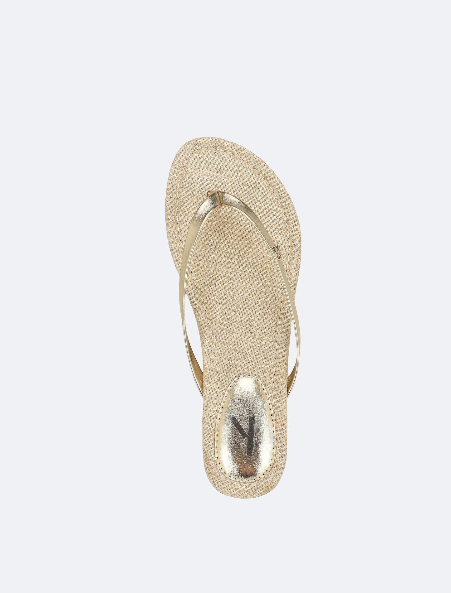 Solid T-Strap Sandal (Gold)