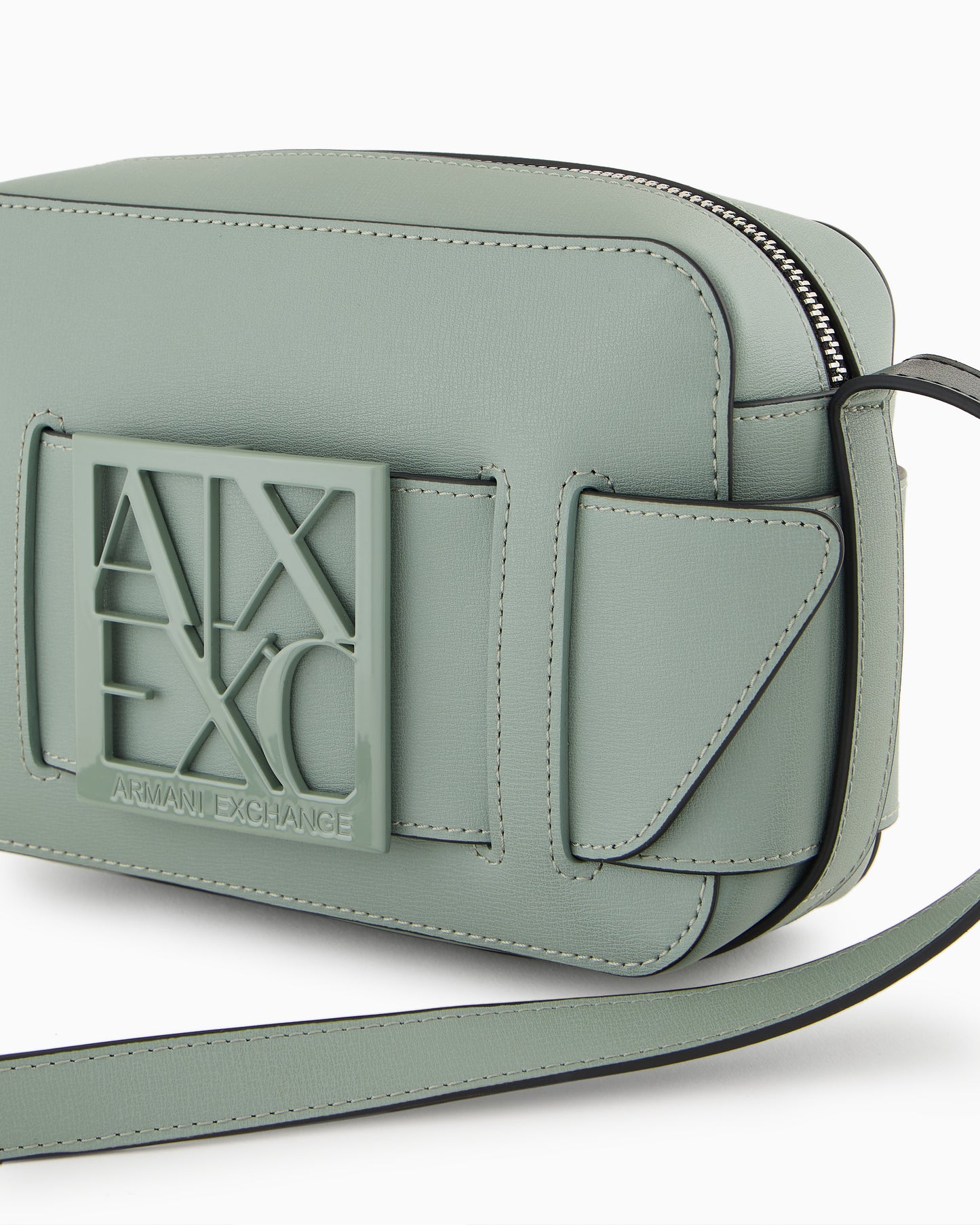 Crossbody Bag with Logo (Green)