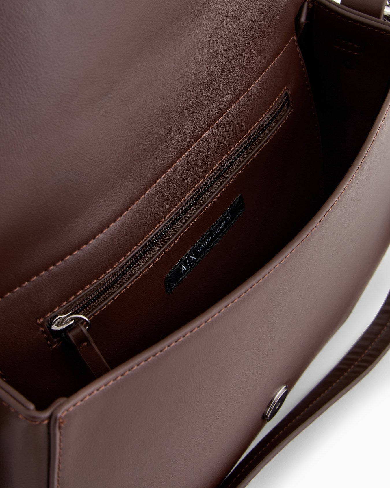 Rounded Mini-Bag with Monogram Logo (Brown)