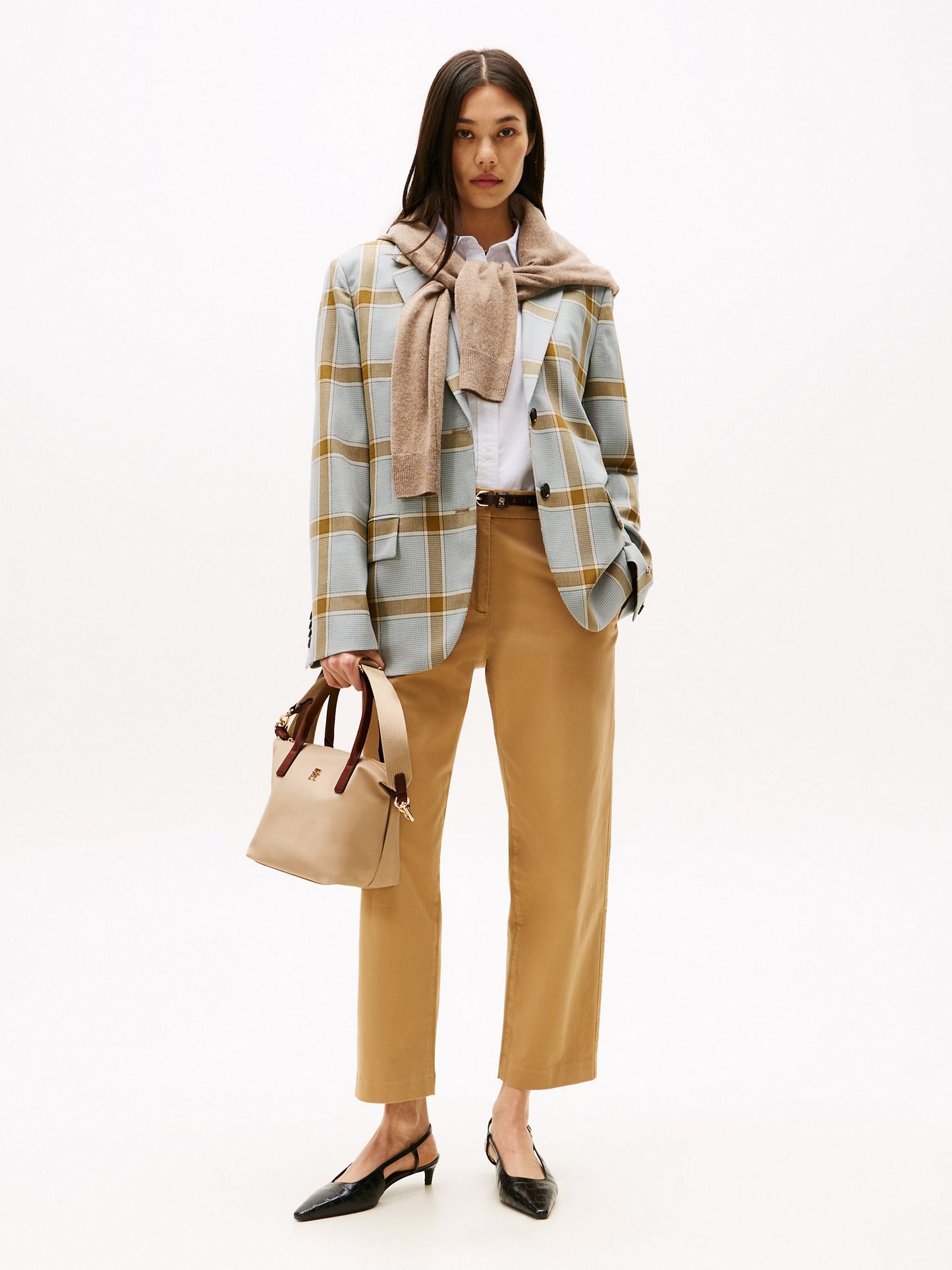 Monogram Mini Tote Bag (Beige)