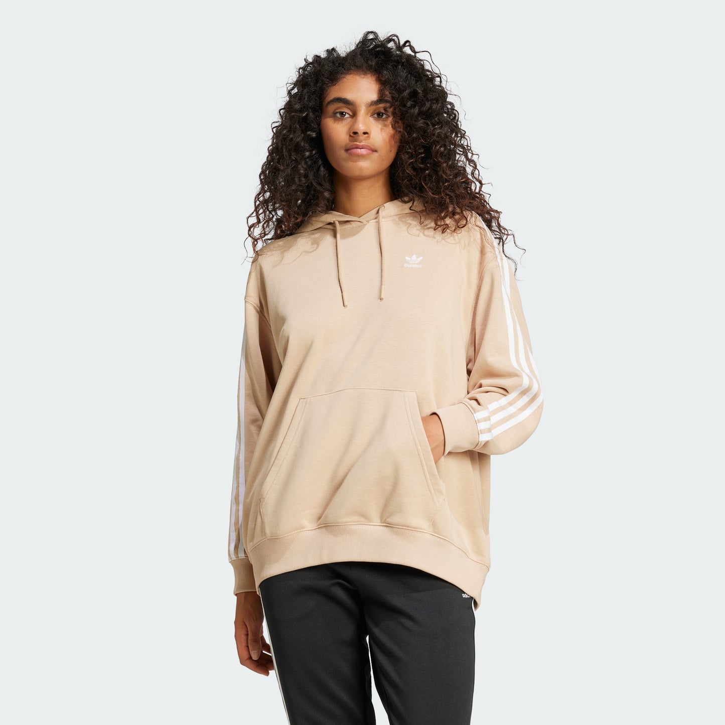 Adicolor 3-Stripes Oversized Hoodie (Magic Beige)